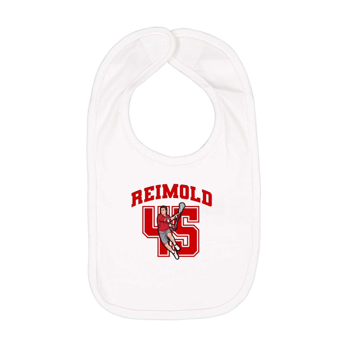 Infant Bib — Number in White