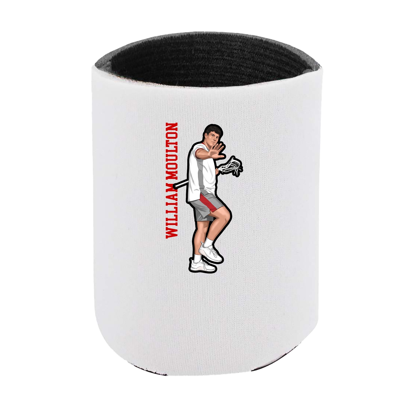 Can Holder — Name Vertical in White