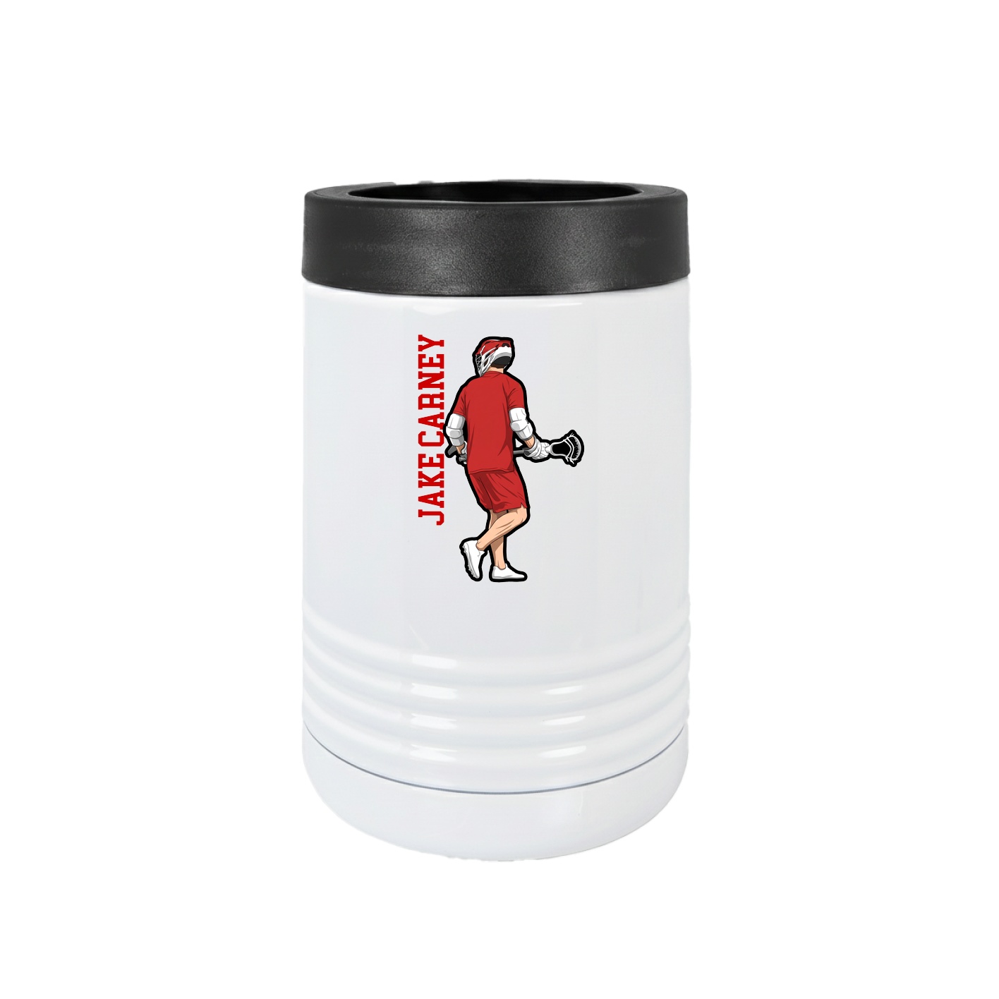 Beverage Holder — Name Vertical in White
