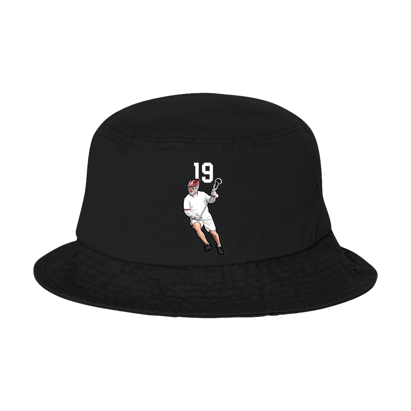 Bucket Cap — Number Top in Black