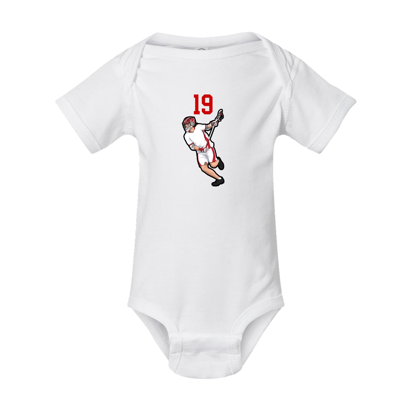 Baby Onesie — Number Top in White