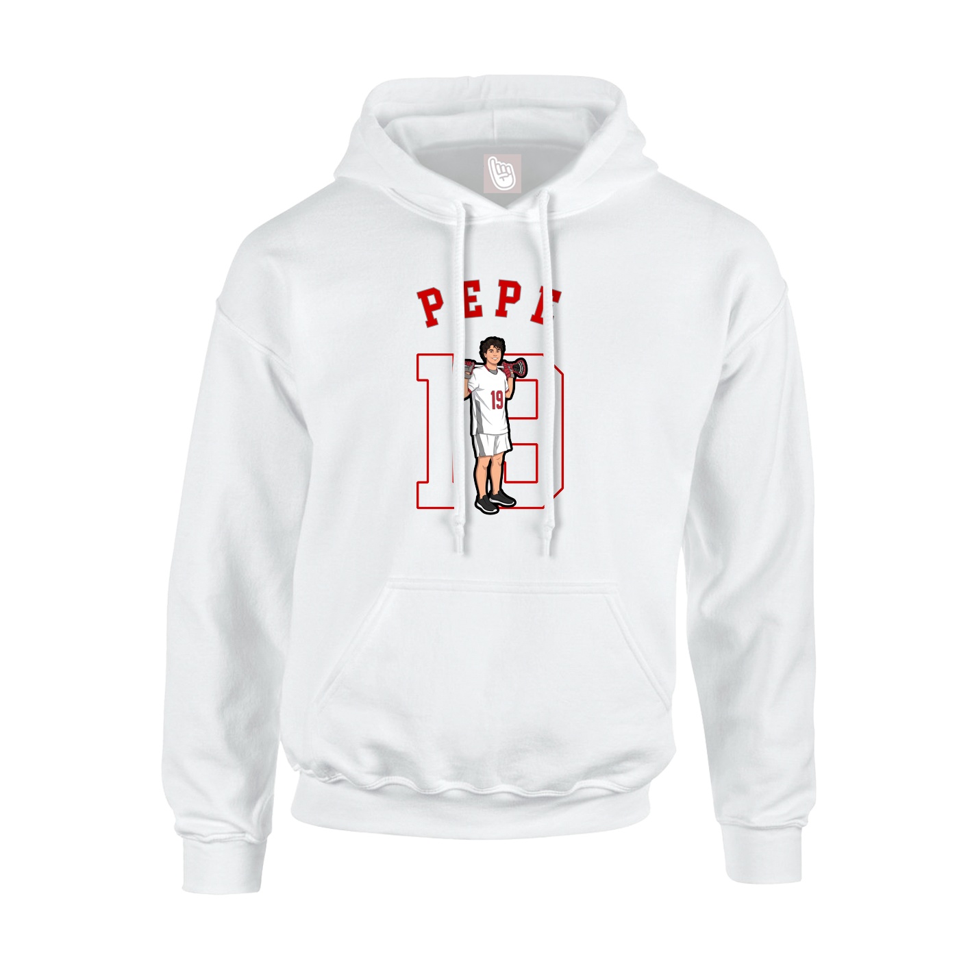 Youth Hoodie — Shirsey Arch in White