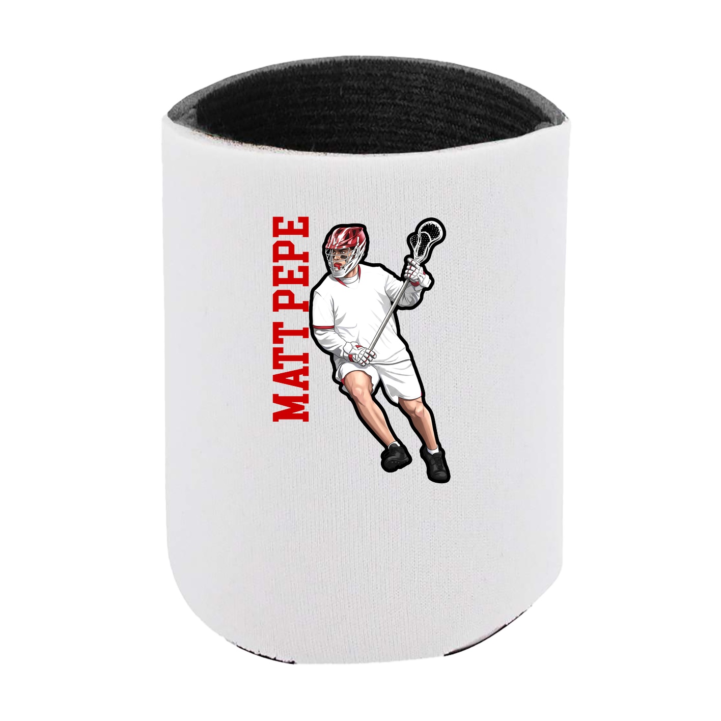Can Holder — Name Vertical in White