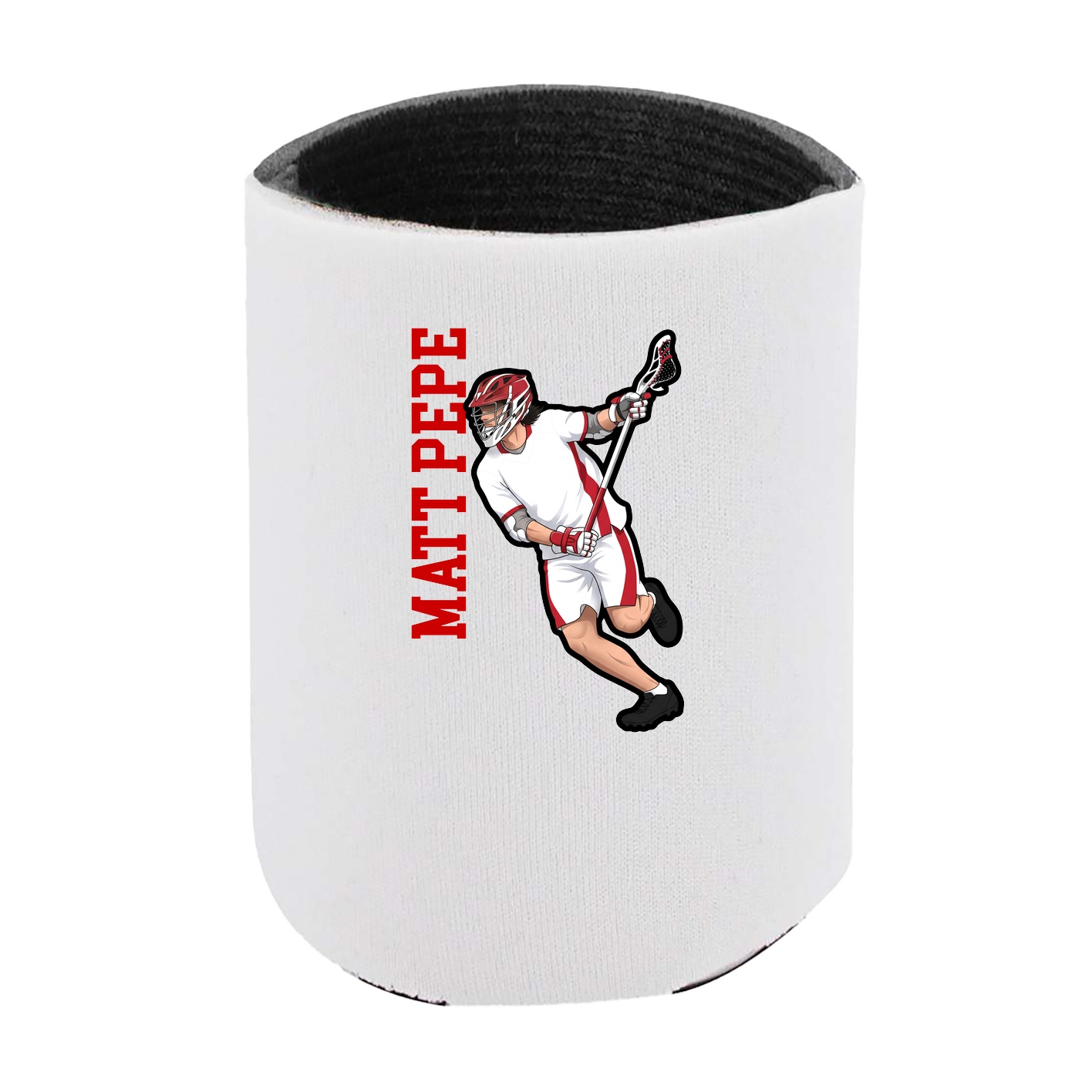 Can Holder — Name Vertical in White