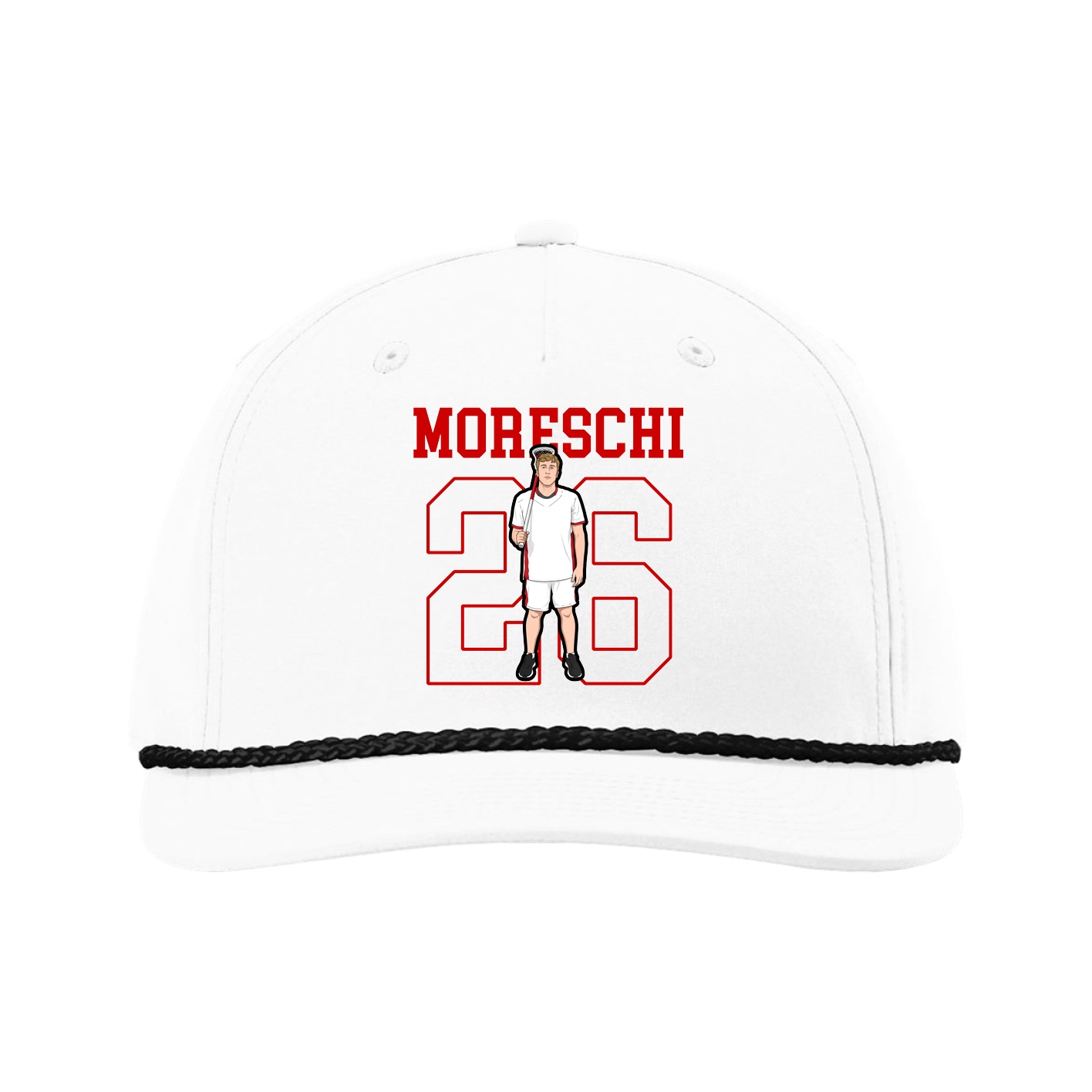 Five-Panel Classic Rope Cap — Shirsey in White