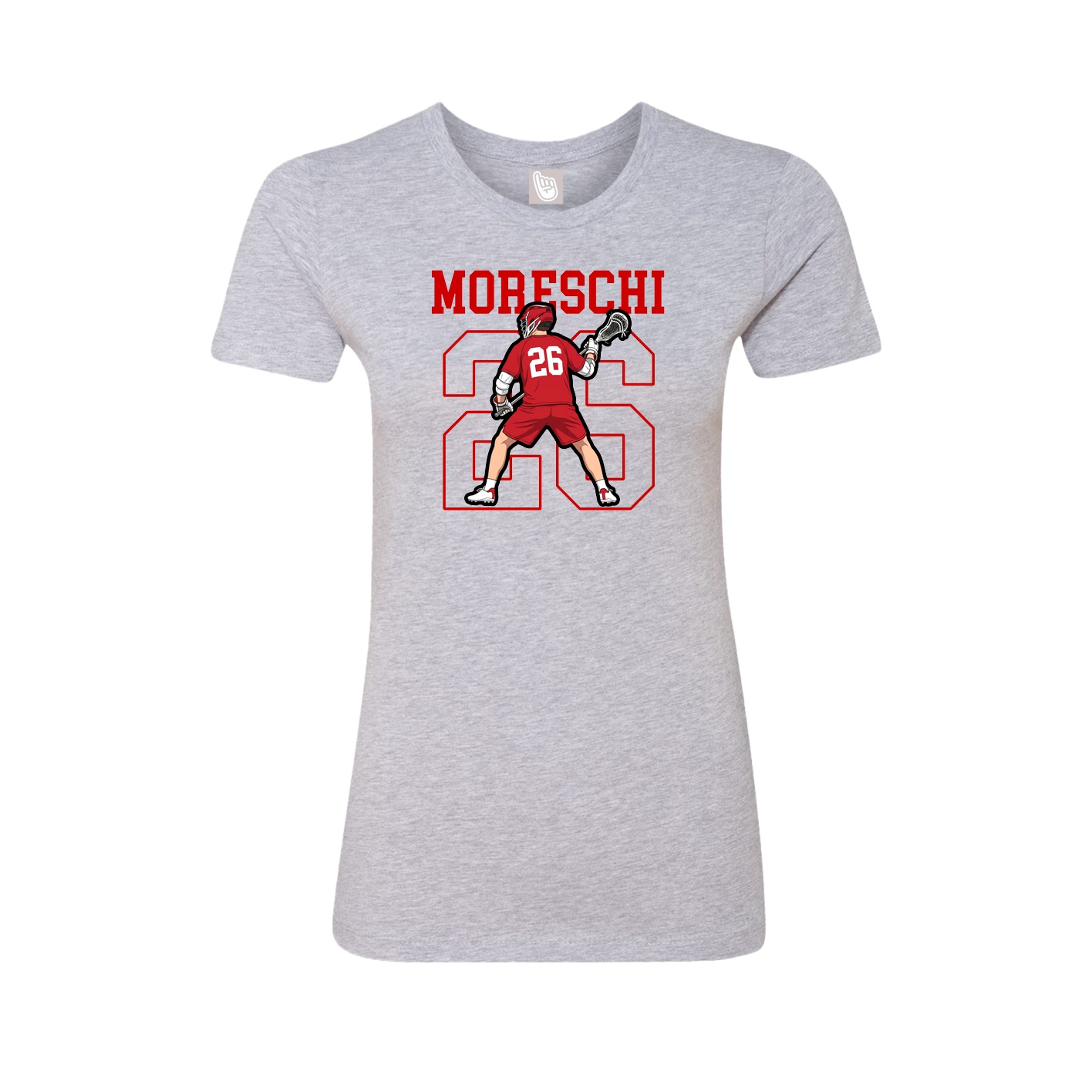 Fitted Women's Tee — Shirsey in Grey
