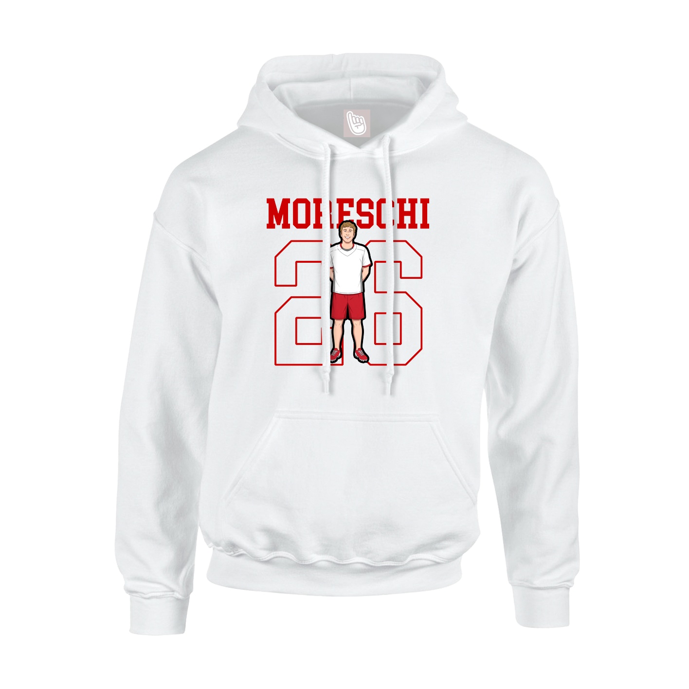 Hoodie — Shirsey in White