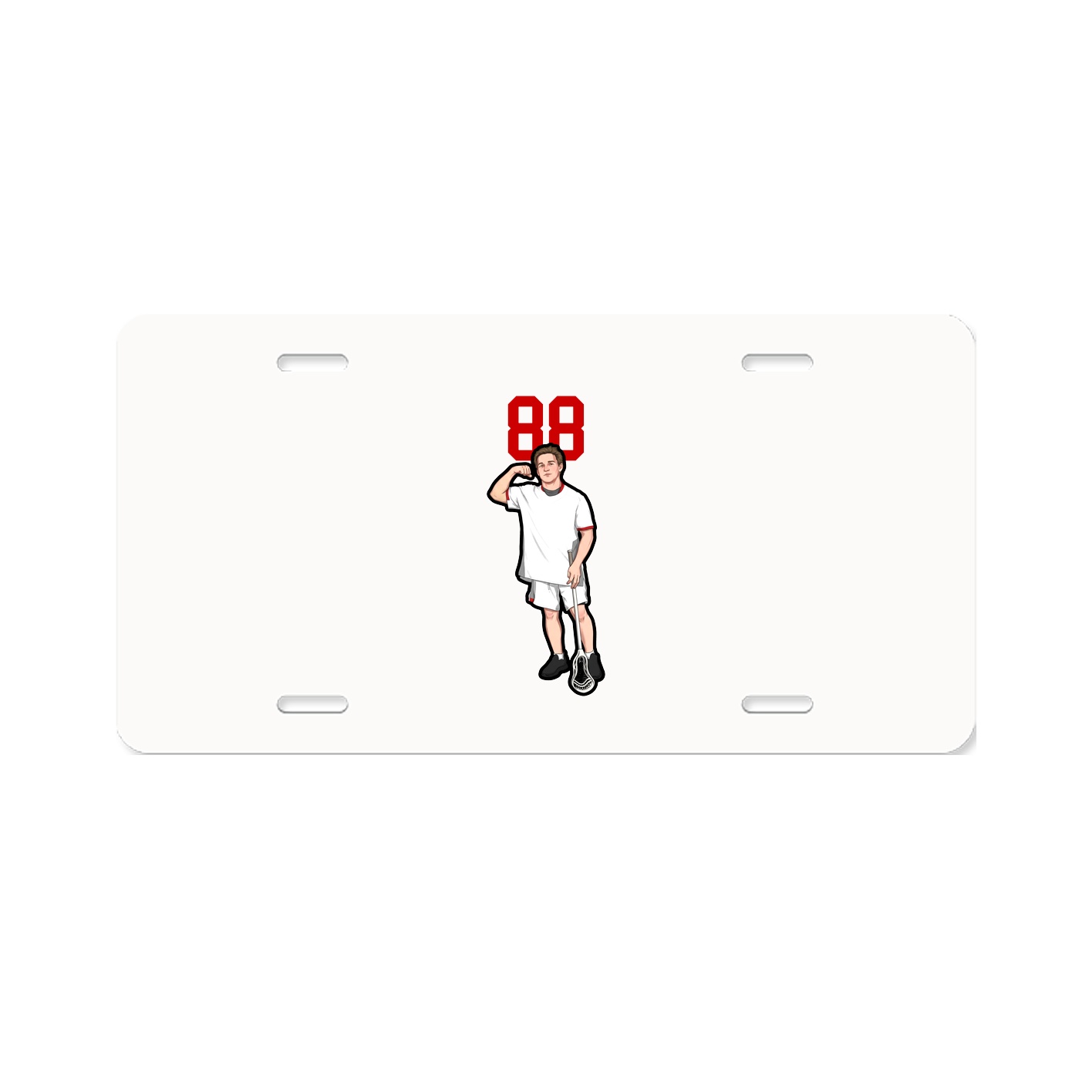 License Plate — Number Top in Classic