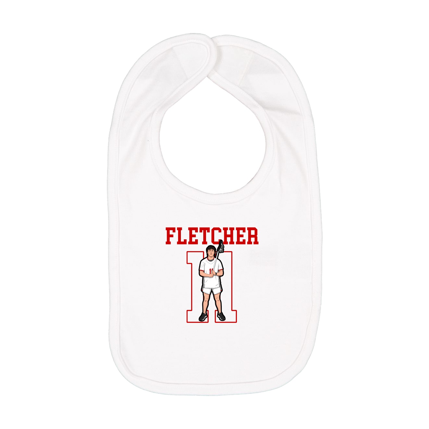 Infant Bib — Shirsey in White