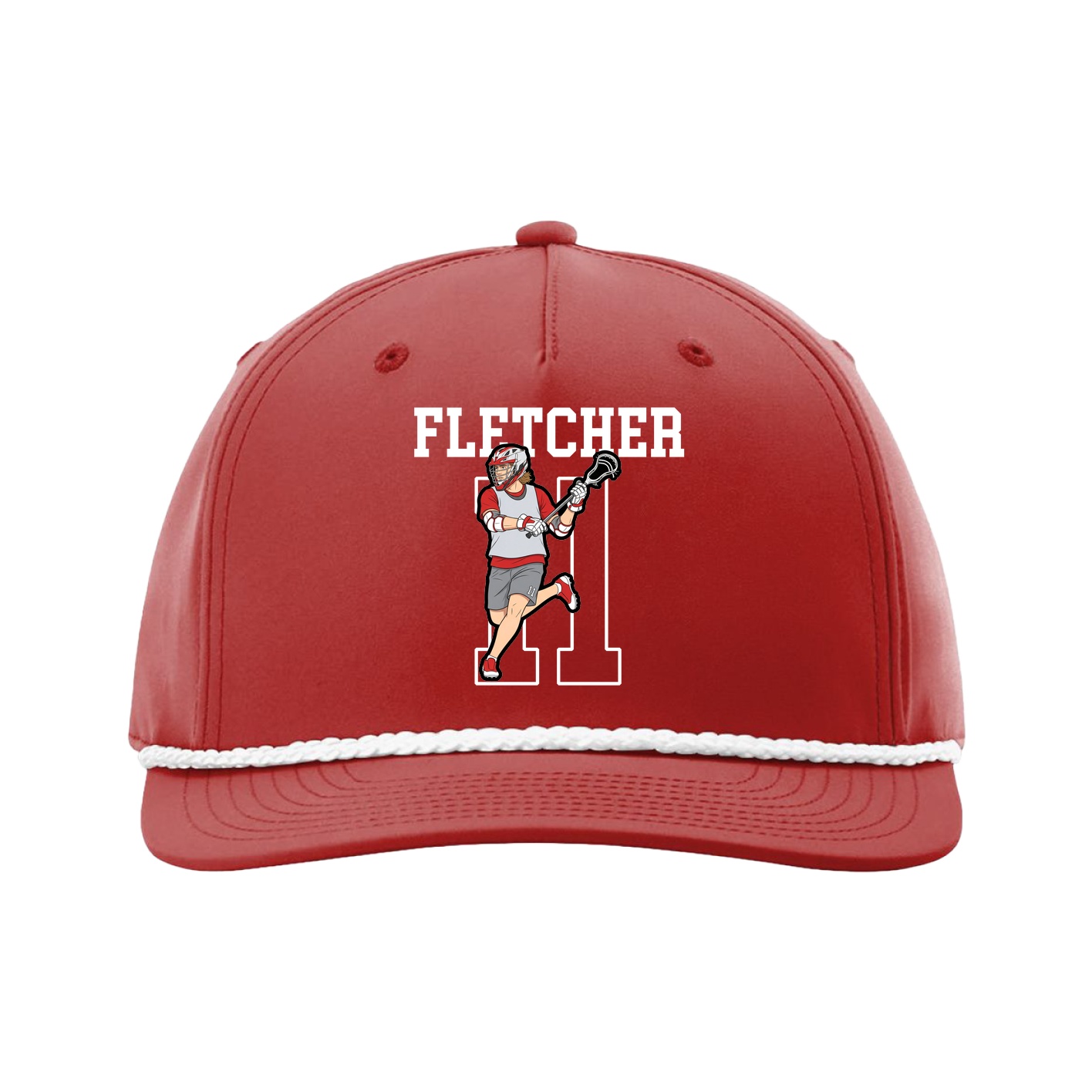 Five-Panel Classic Rope Cap — Shirsey in Red