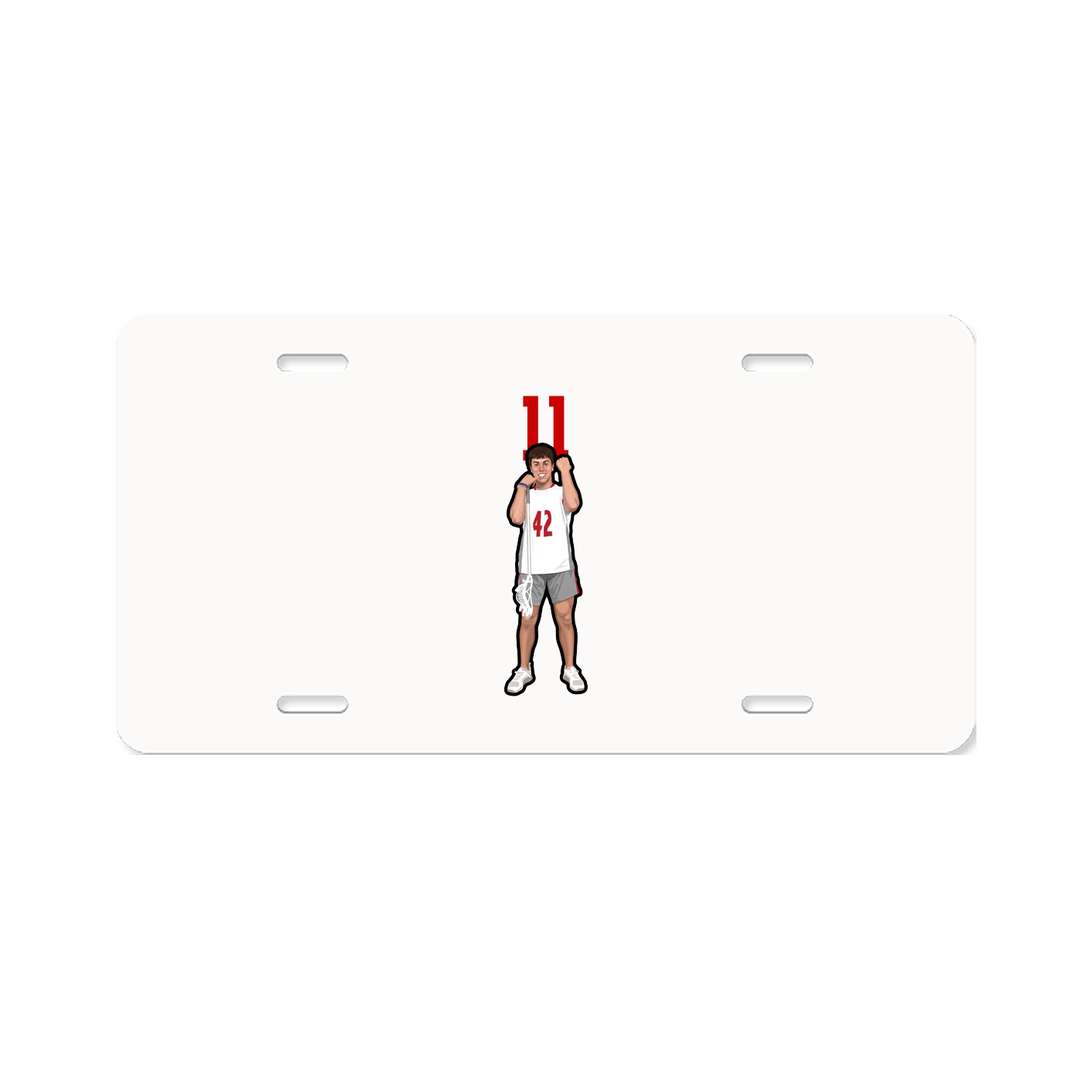 License Plate — Number Top in Classic