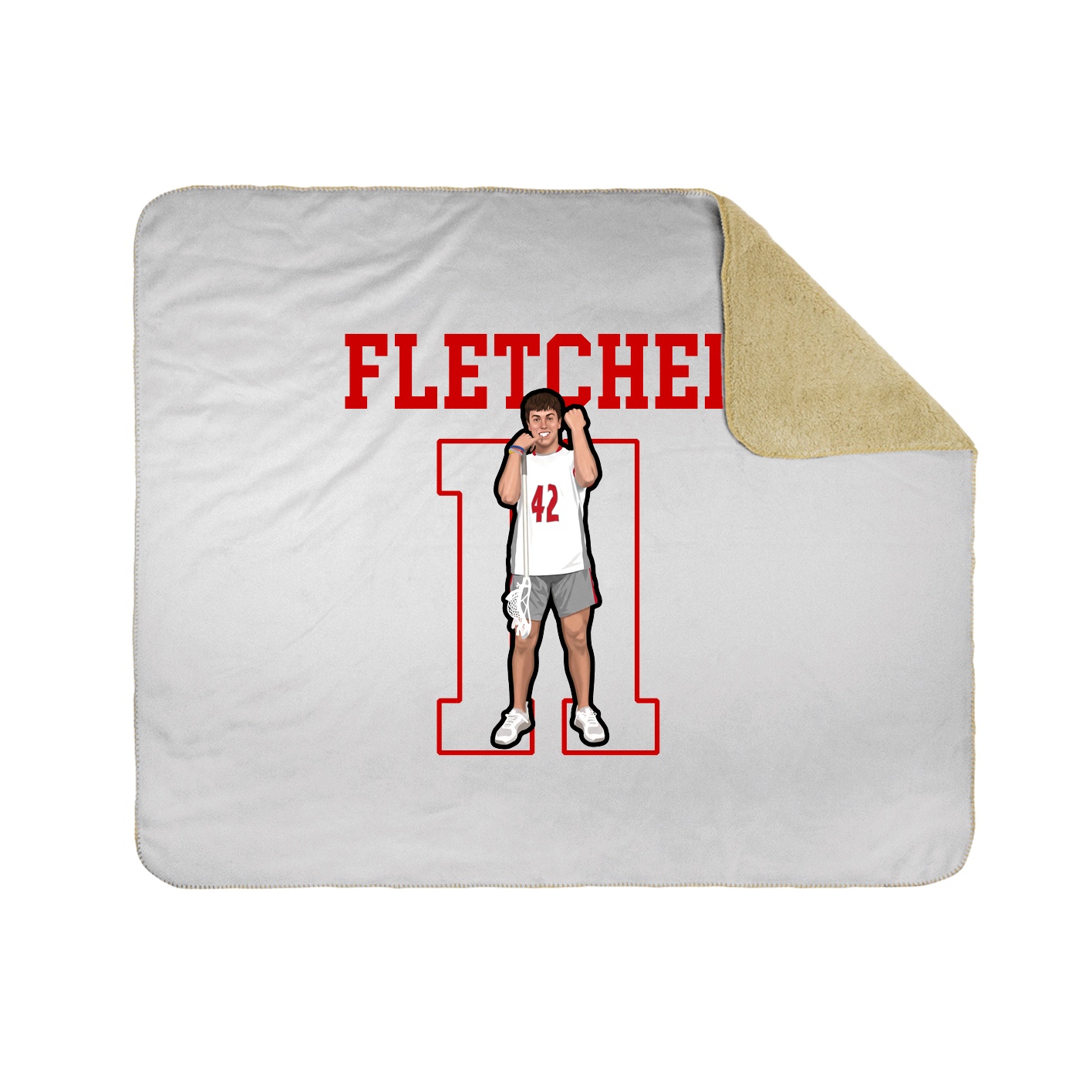 Throw Blanket — Shirsey in White