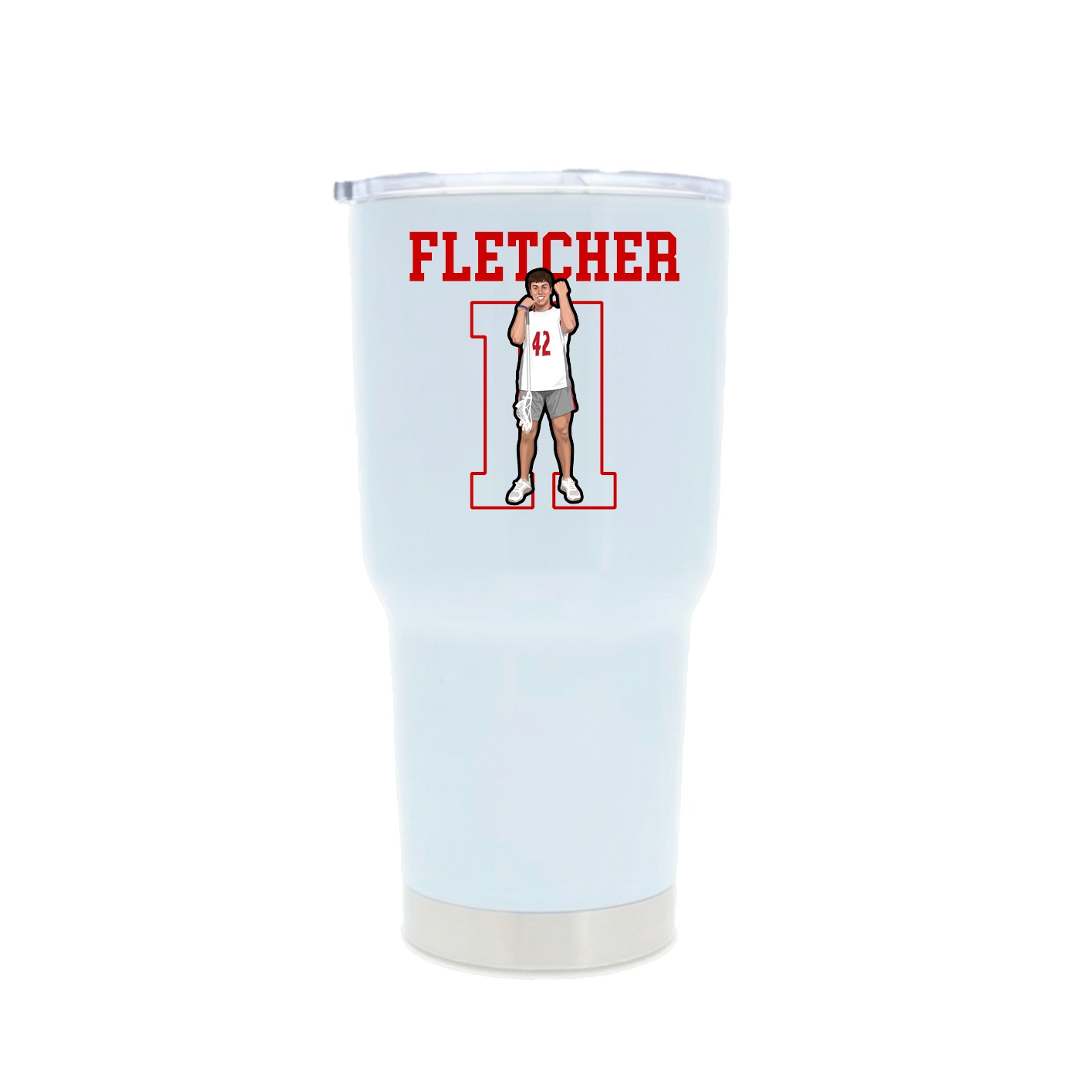 30oz Stainless Steel Tumbler — Shirsey in White