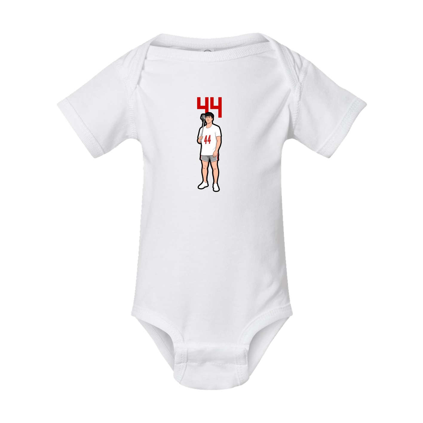 Baby Onesie — Number Top in White