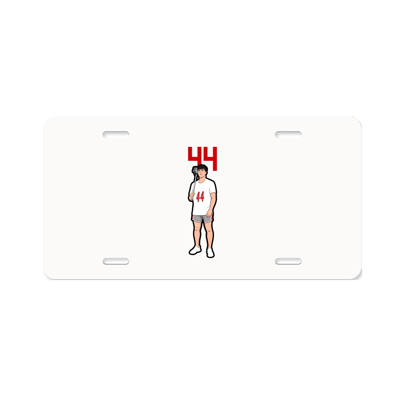 License Plate — Number Top in Classic