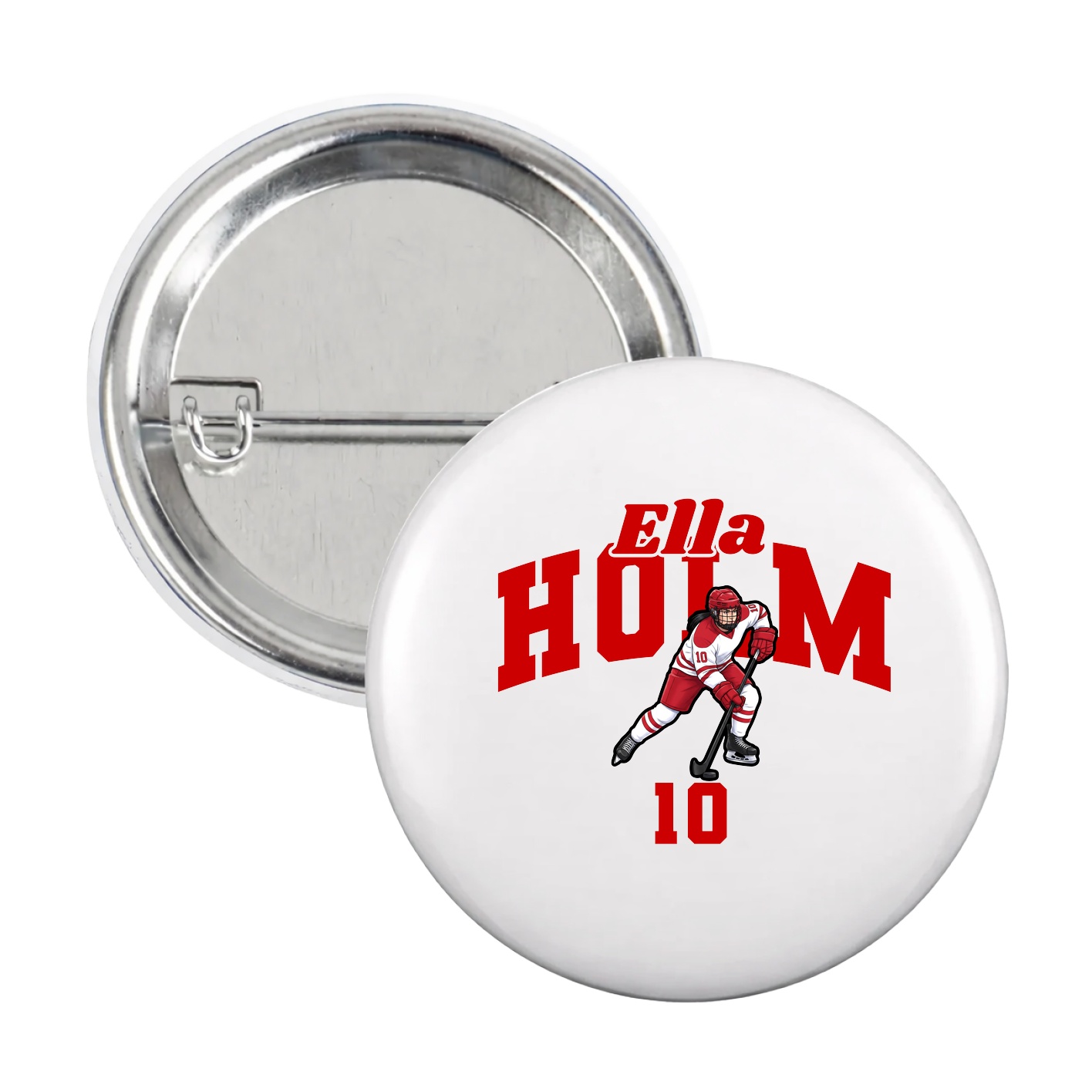 Game Day Button — Signature Arch in White