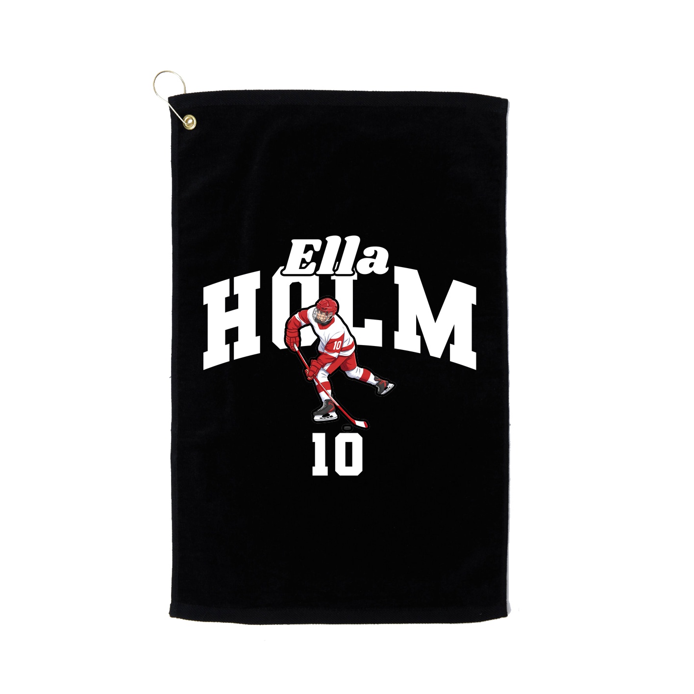 Golf Towel — Signature Arch in Black