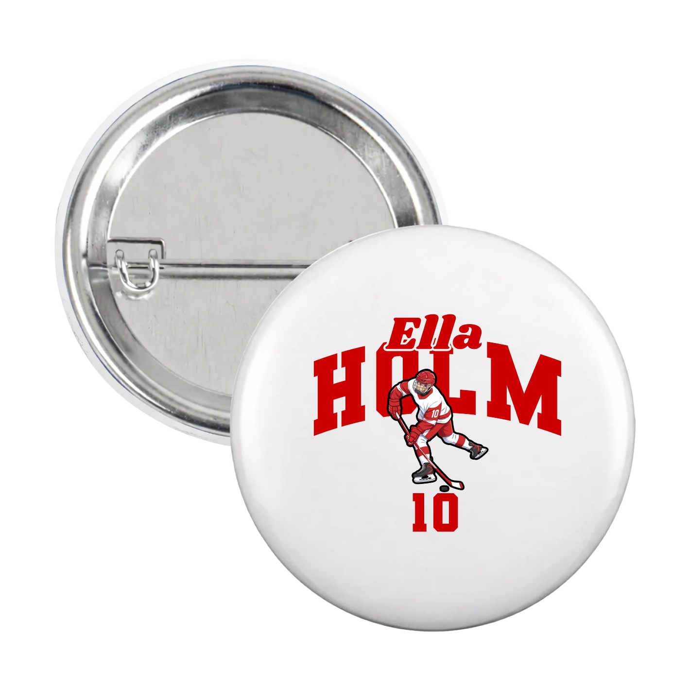 Game Day Button — Signature Arch in White