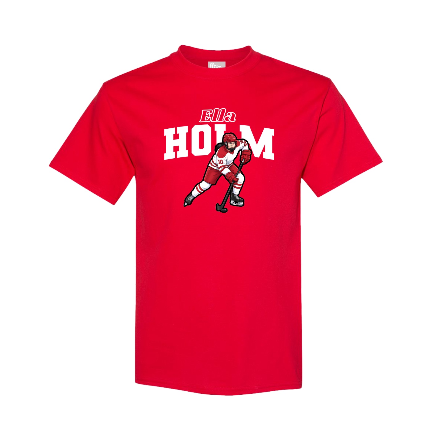 Tee — Name Arch in Red