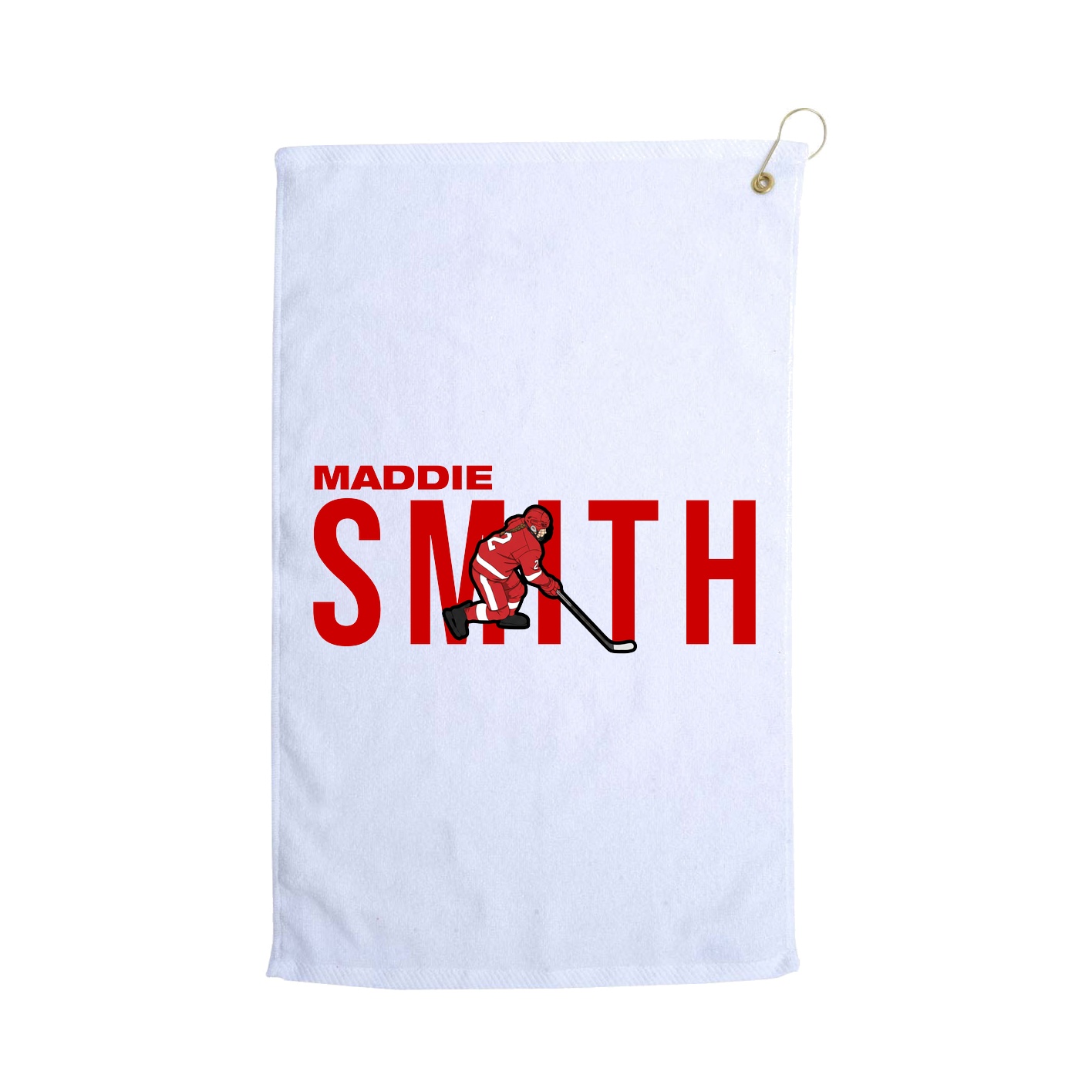 Golf Towel — Player Name in White