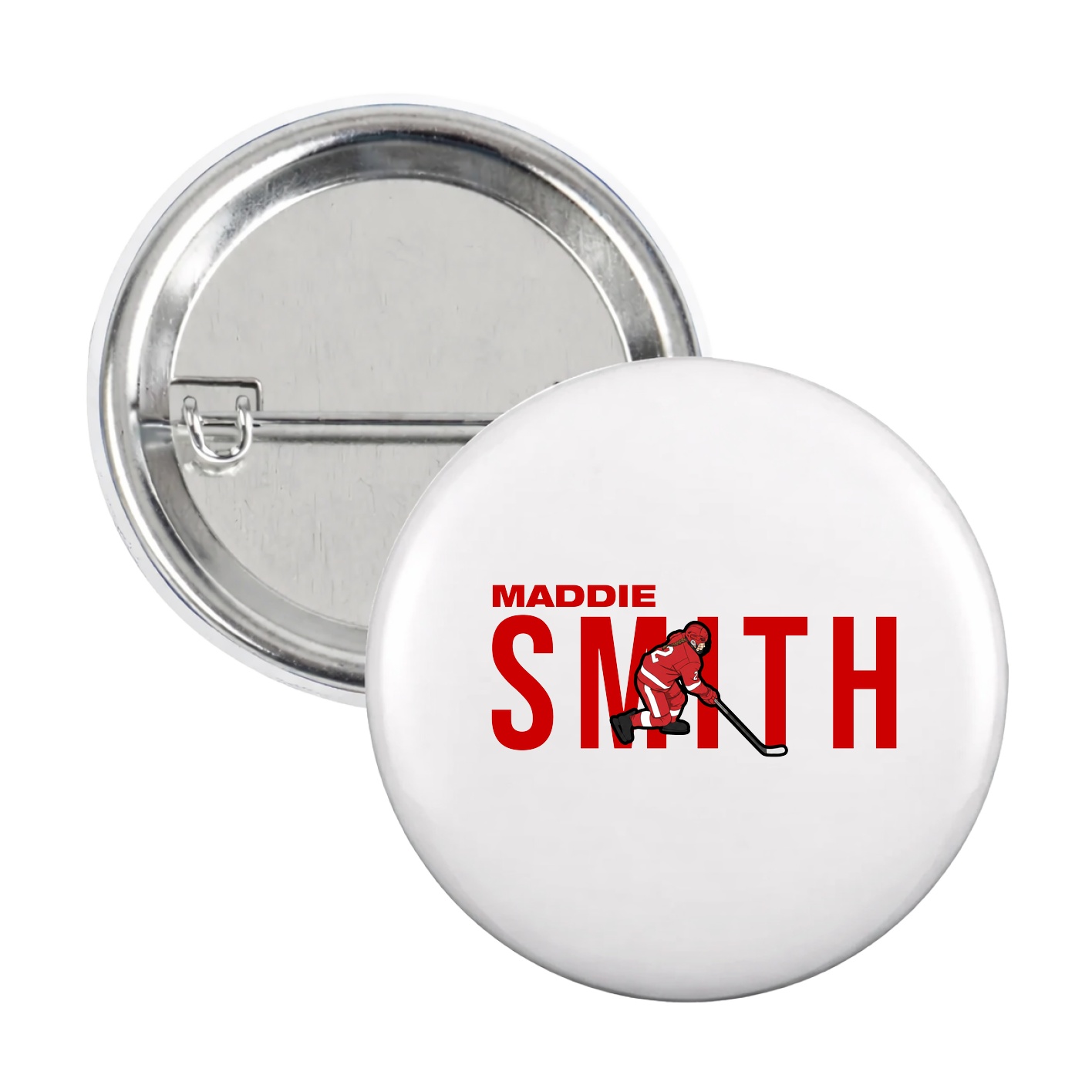 Game Day Button — Player Name in White