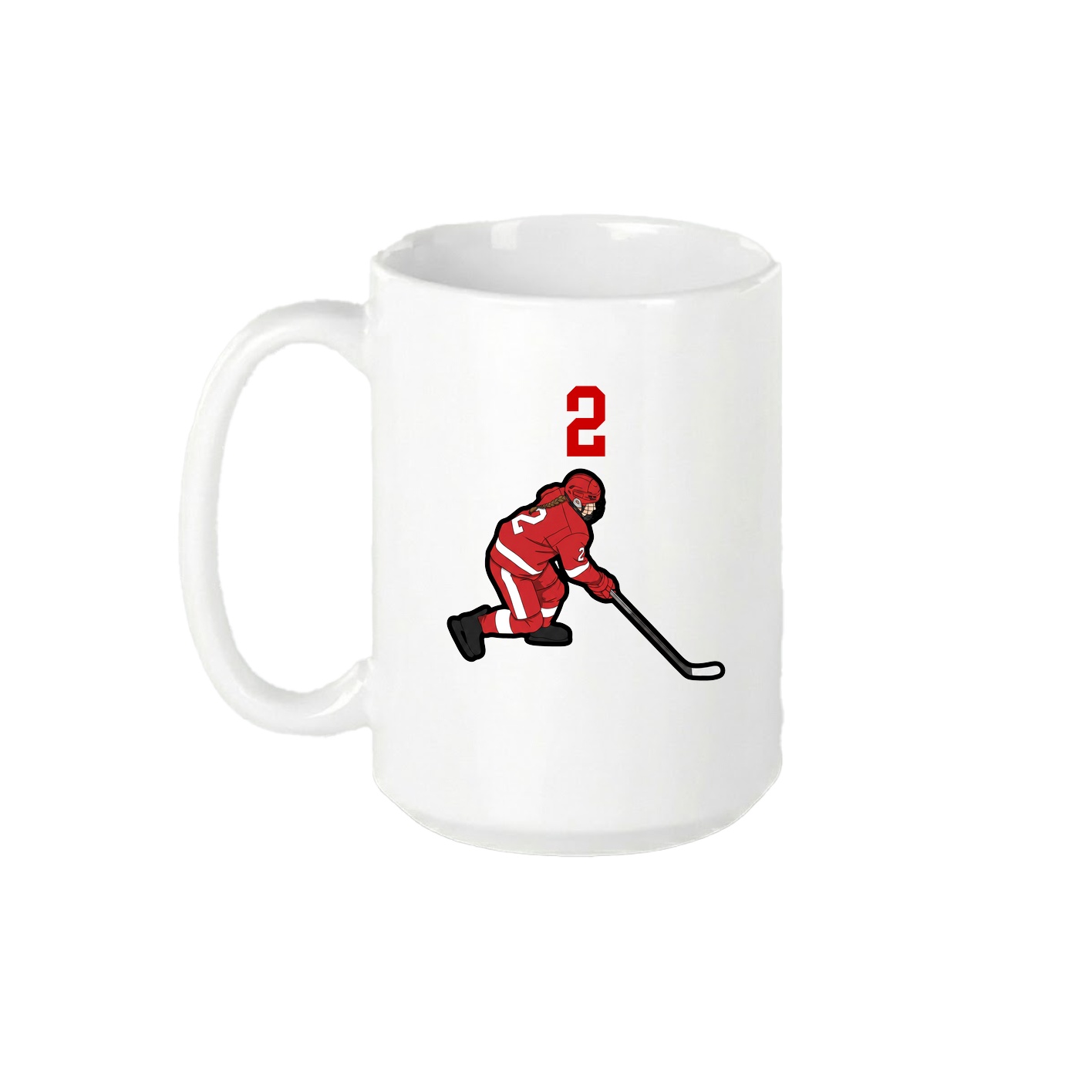 15oz Coffee Mug — Number Top in White