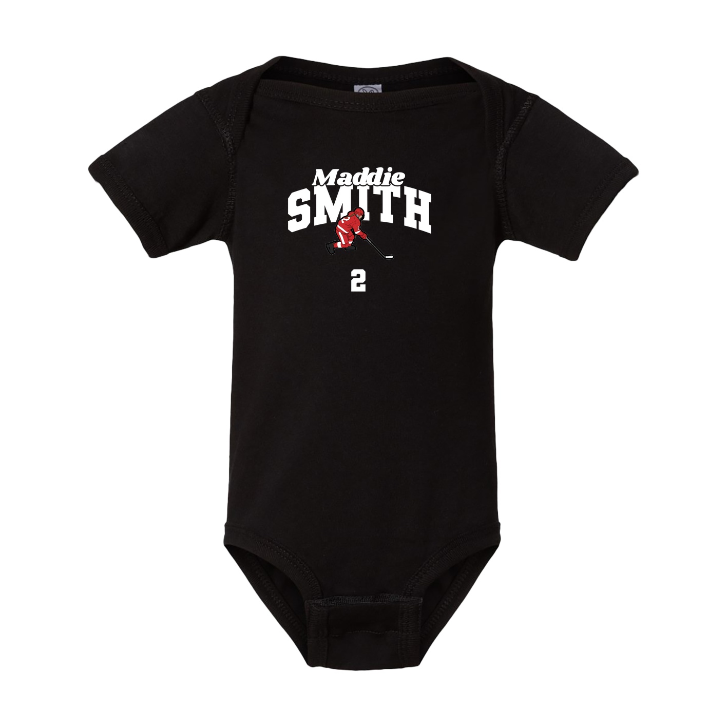 Baby Onesie — Signature Arch in Black