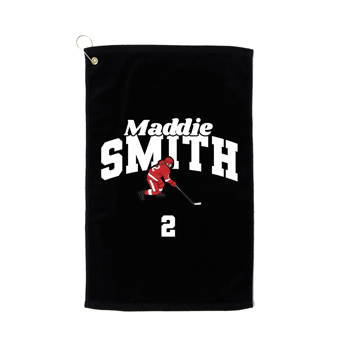 Golf Towel — Signature Arch in Black