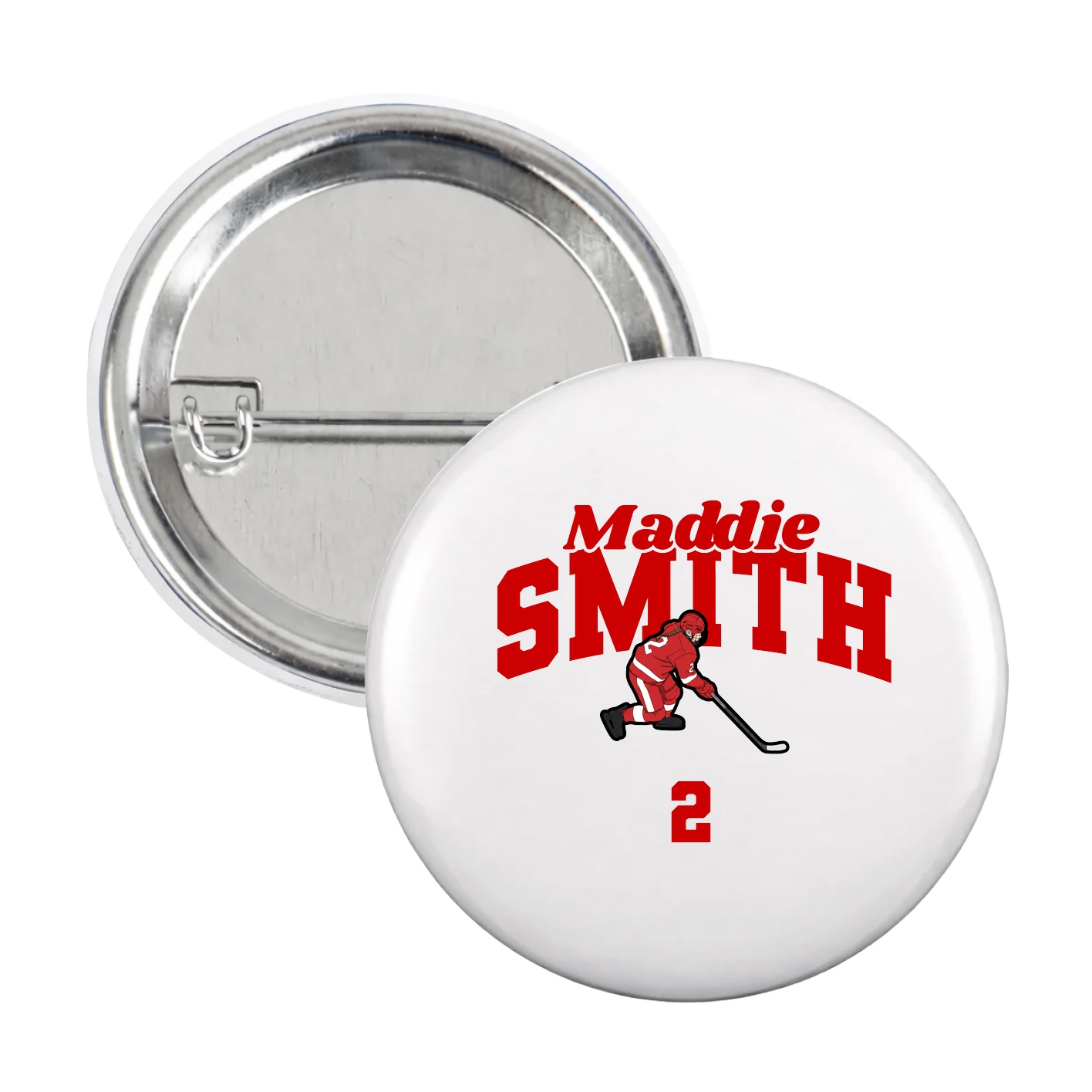 Game Day Button — Signature Arch in White