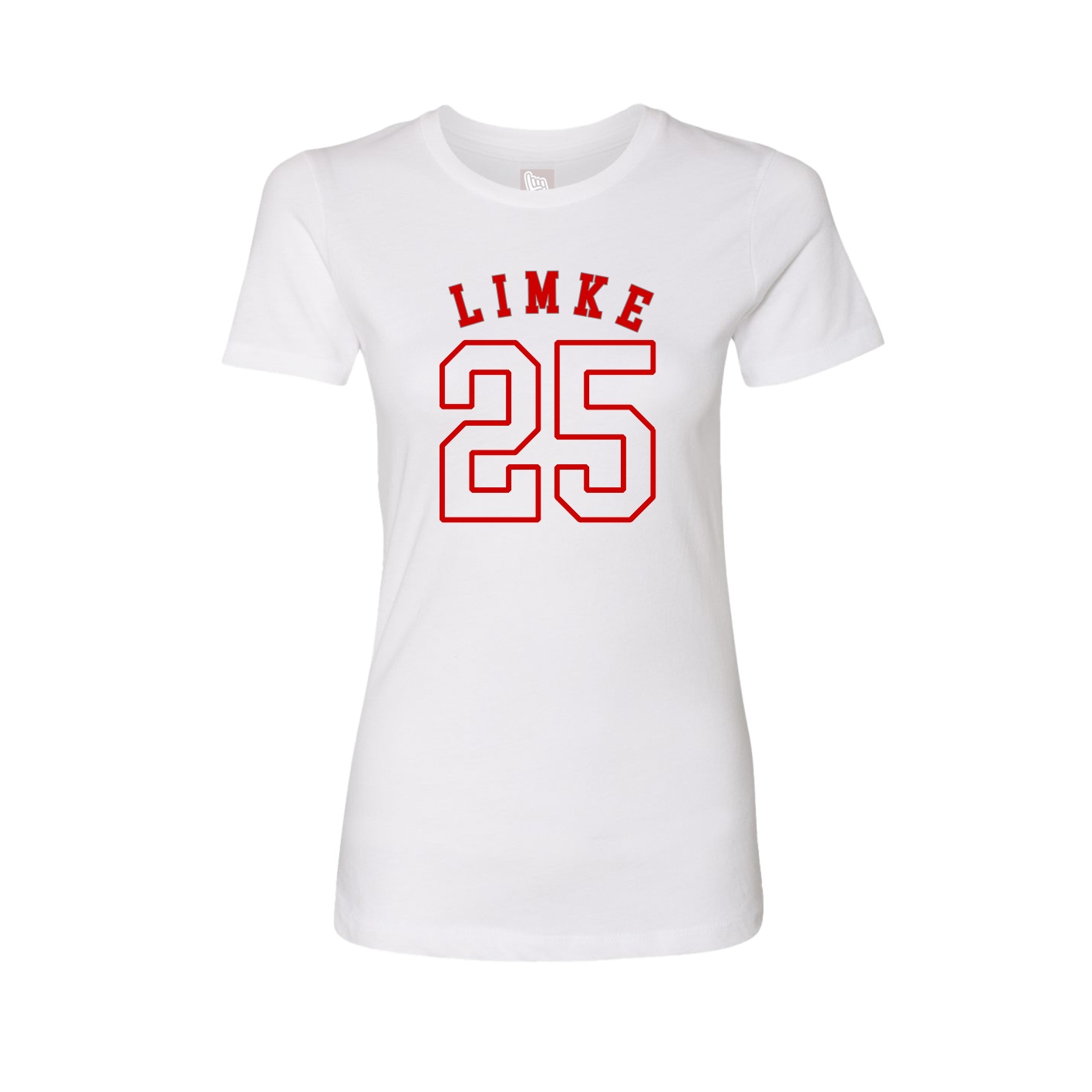 Fitted Women's Tee — Shirsey Arch in White