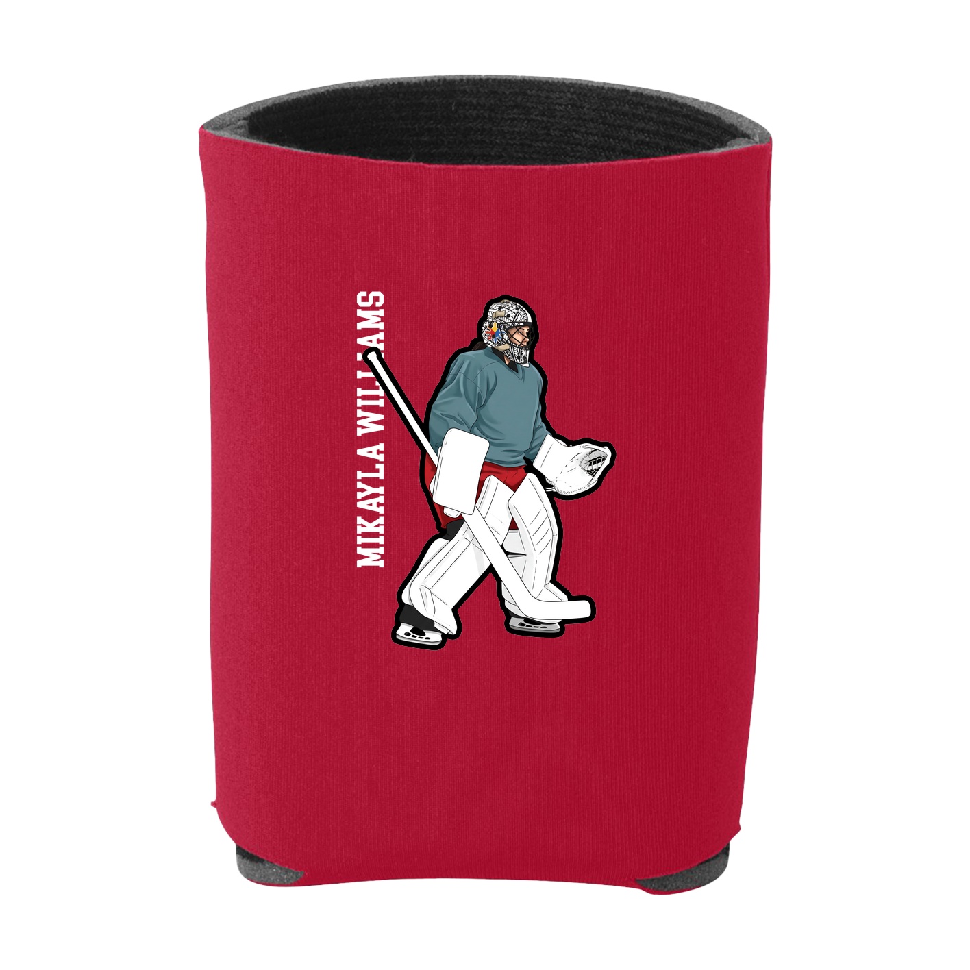 Can Holder — Name Vertical in Red