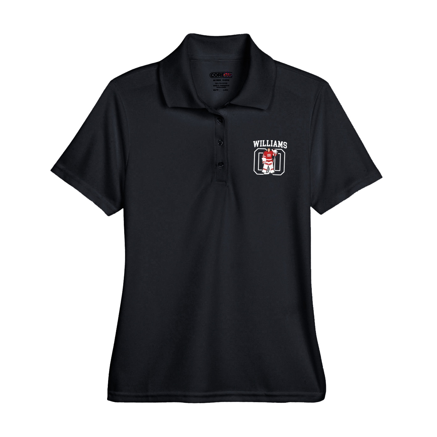 Womens Performance Polo — Shirsey in Black