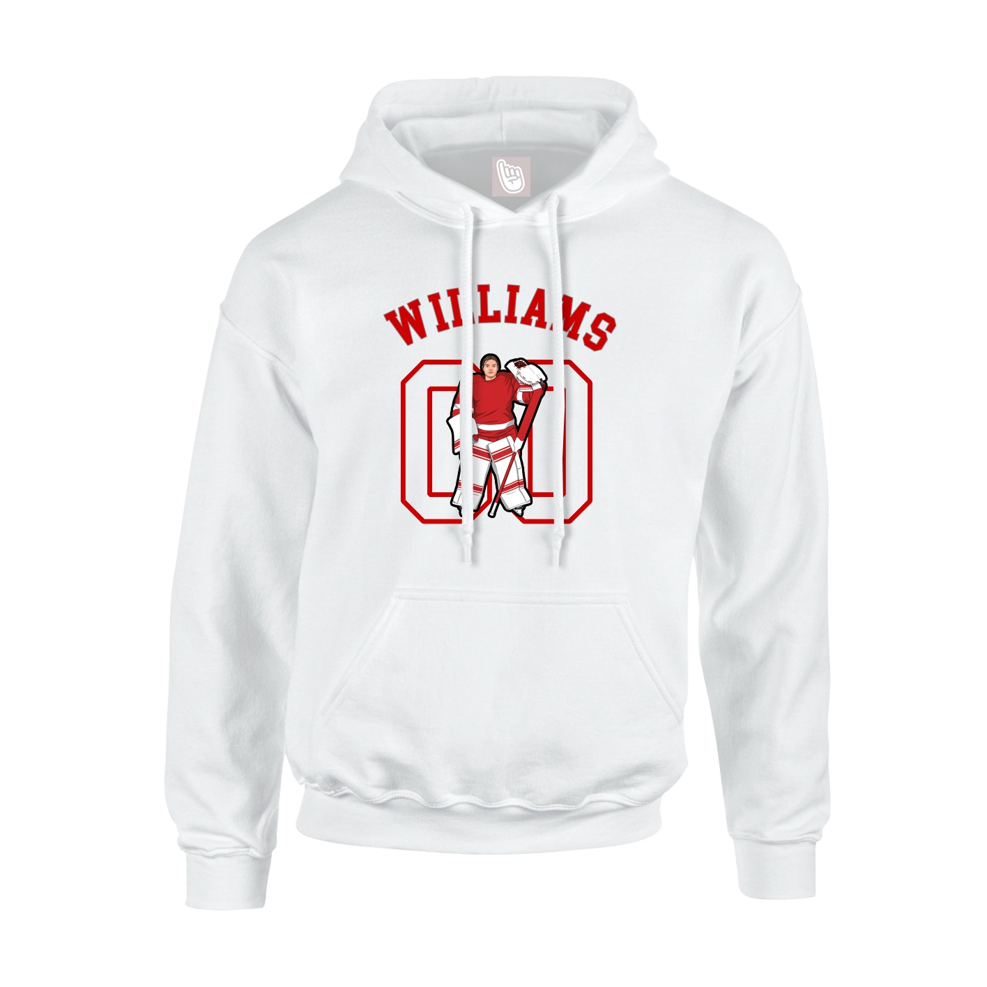 Youth Hoodie — Shirsey Arch in White