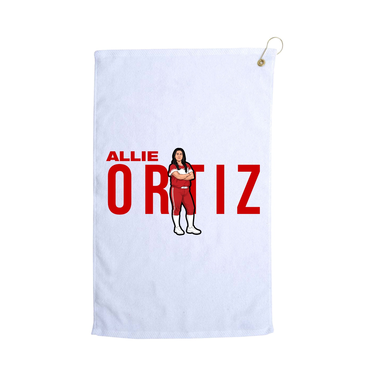 Golf Towel — Player Name in White