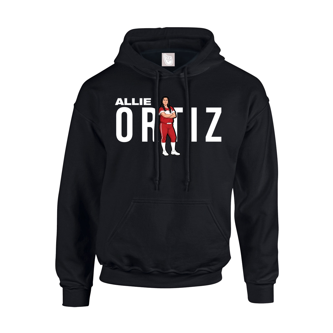 Youth Hoodie — Player Name in Black