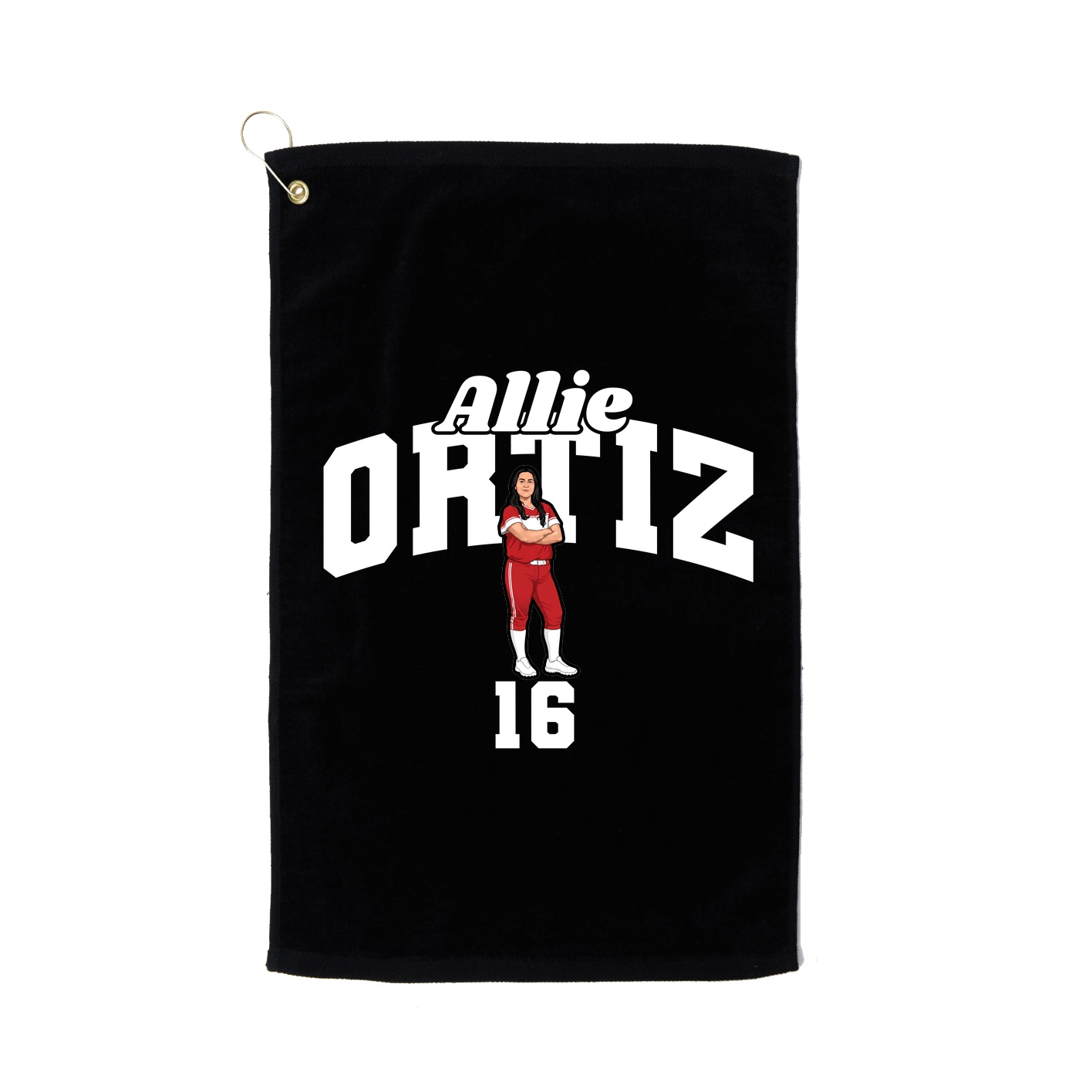 Golf Towel — Signature Arch in Black