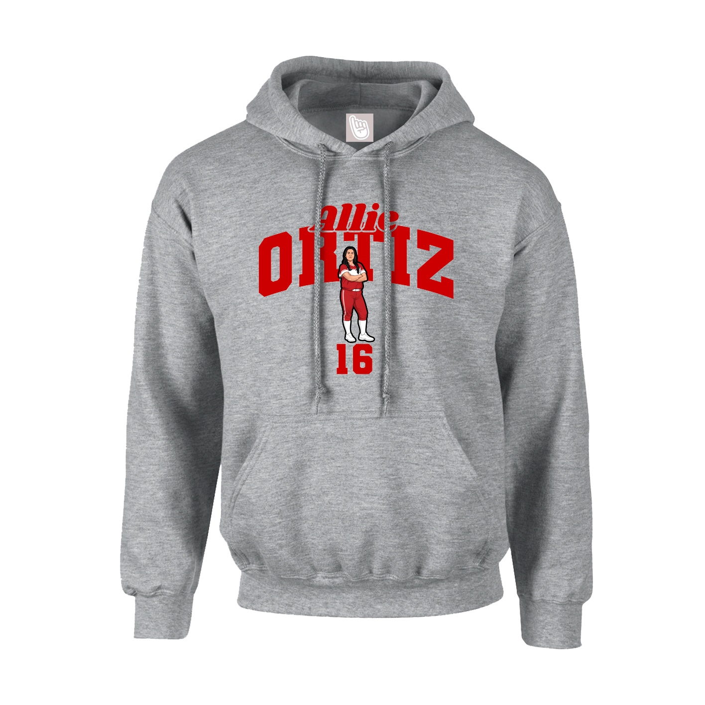Hoodie — Signature Arch in Grey