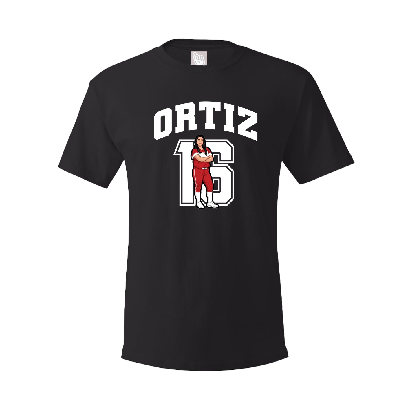 Youth Tee — Number in Black