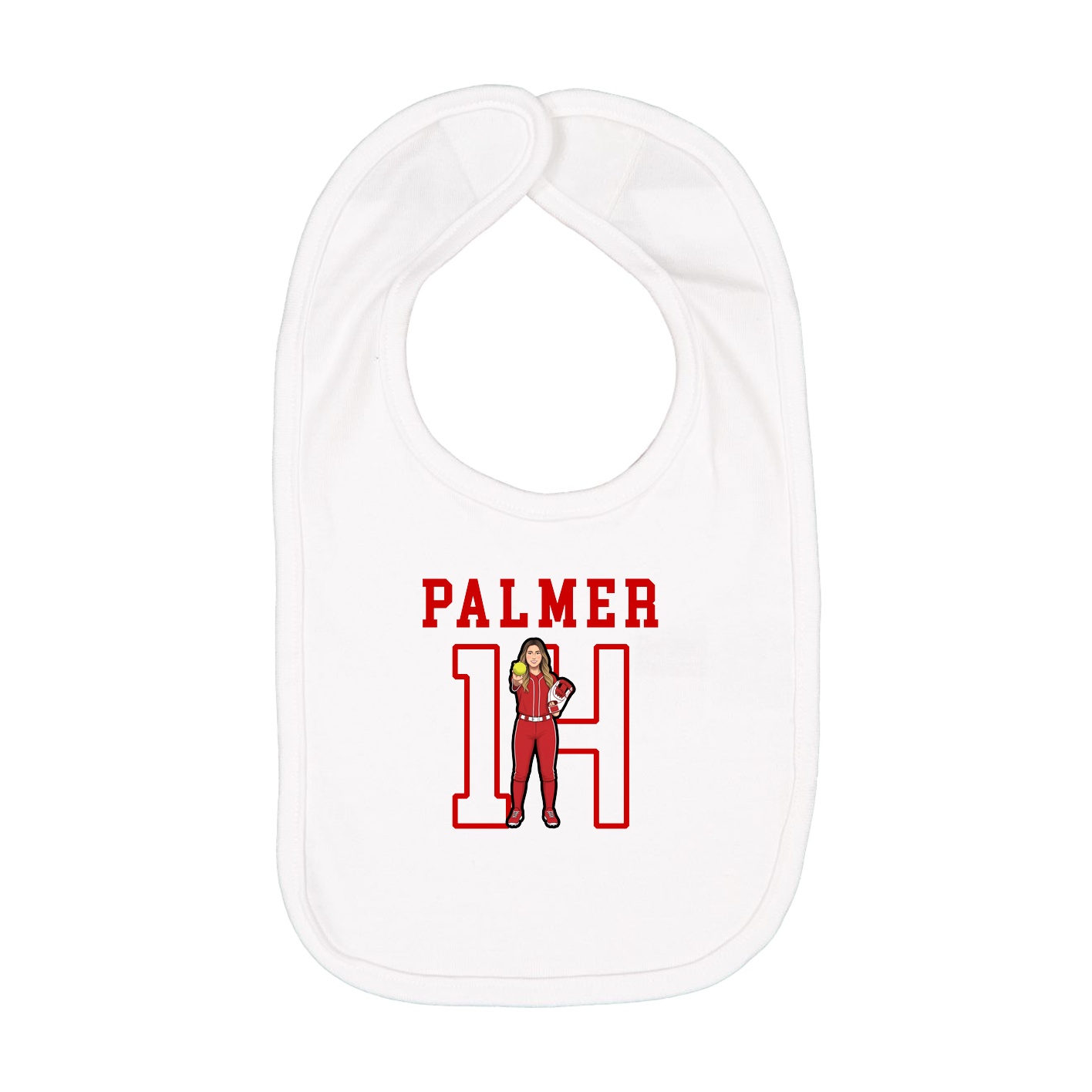 Infant Bib — Shirsey in White