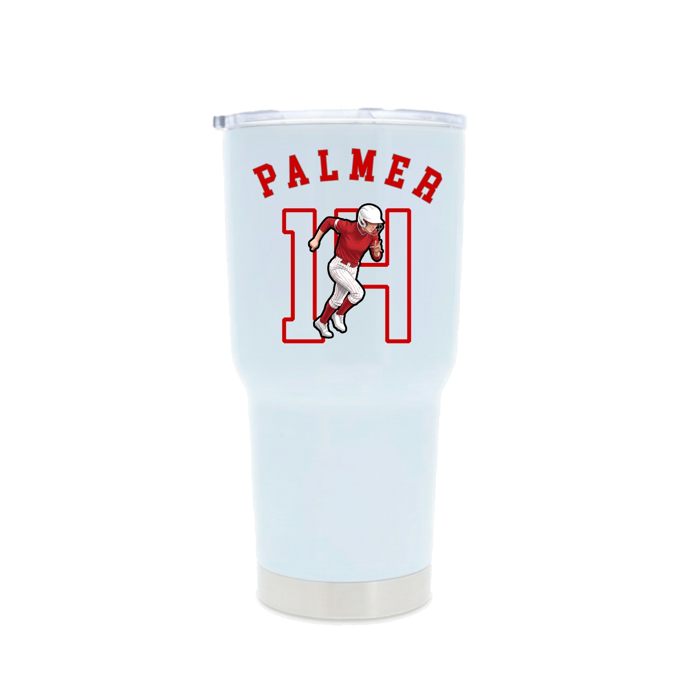 30oz Stainless Steel Tumbler — Shirsey Arch in White
