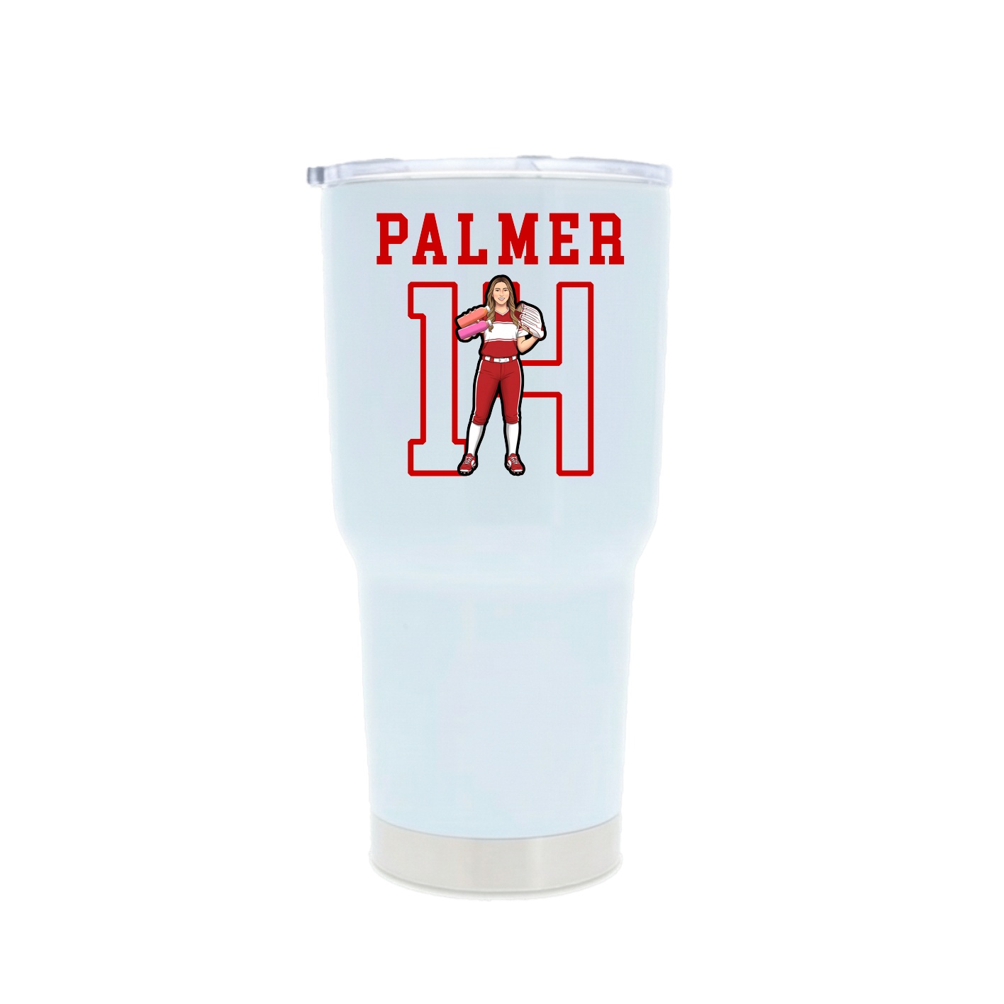 30oz Stainless Steel Tumbler — Shirsey in White