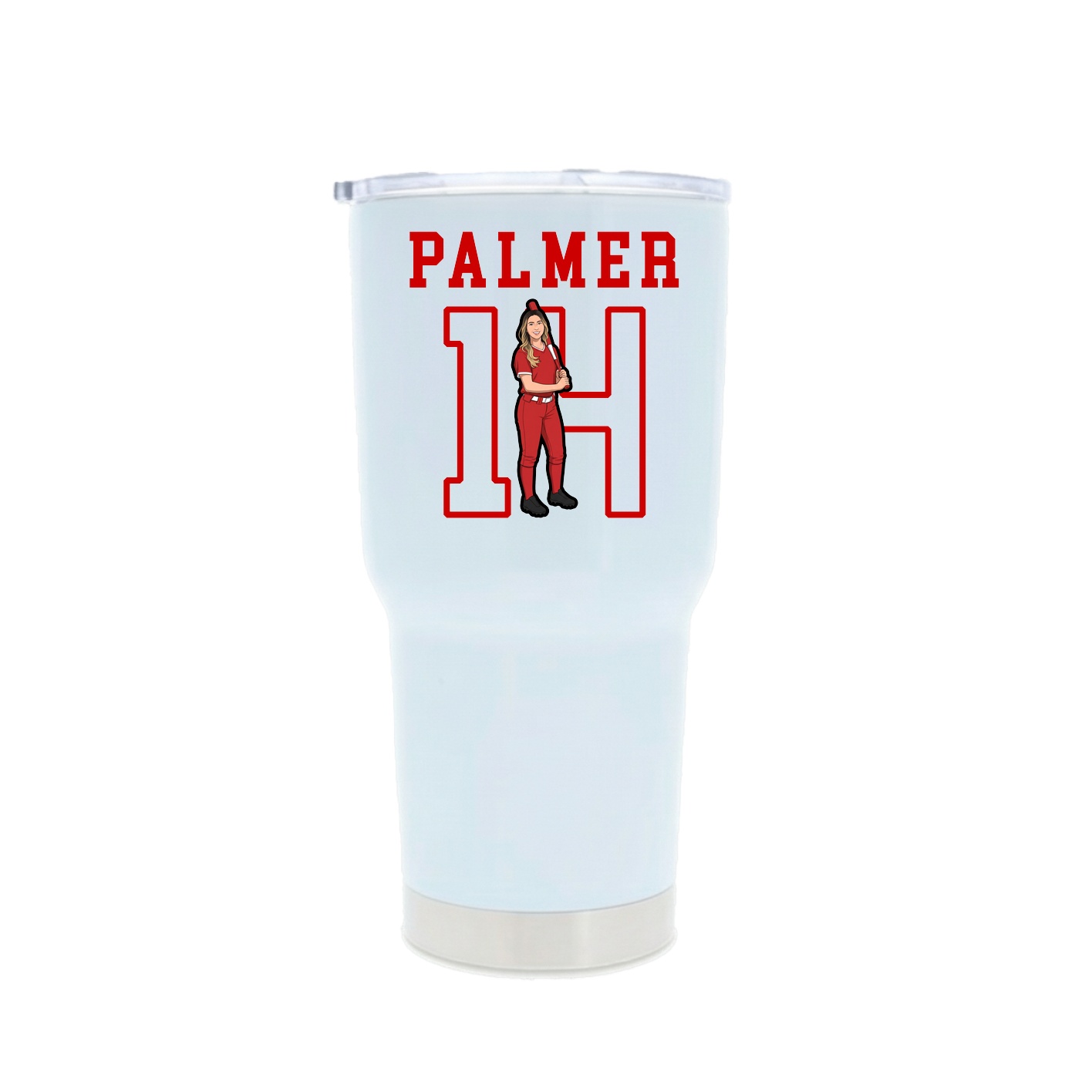 30oz Stainless Steel Tumbler — Shirsey in White
