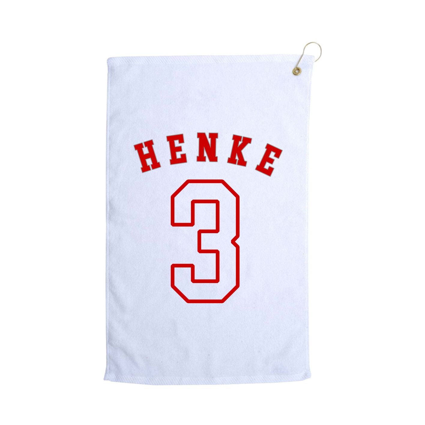 Golf Towel — Shirsey Arch in White