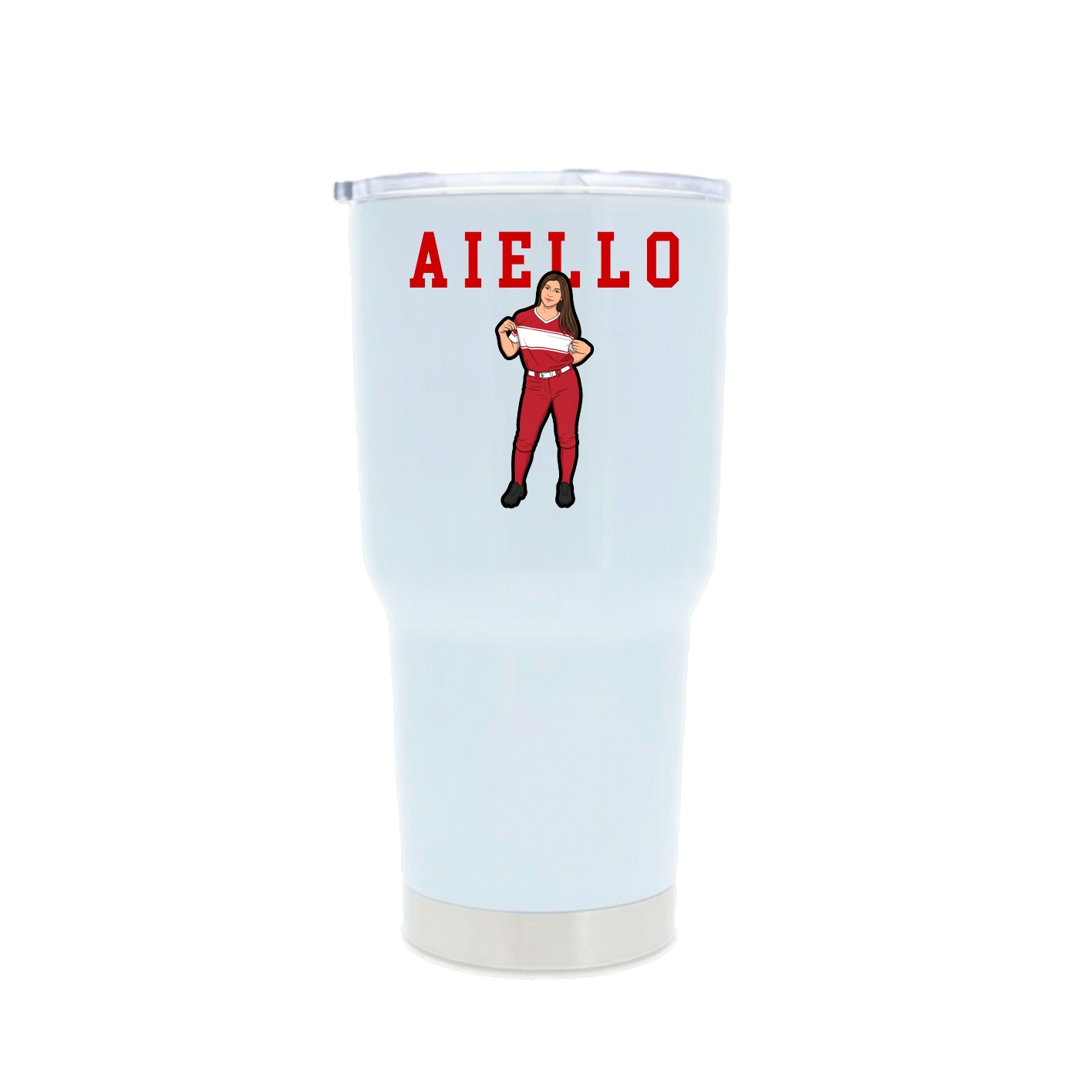 30oz Stainless Steel Tumbler — Shirsey in White