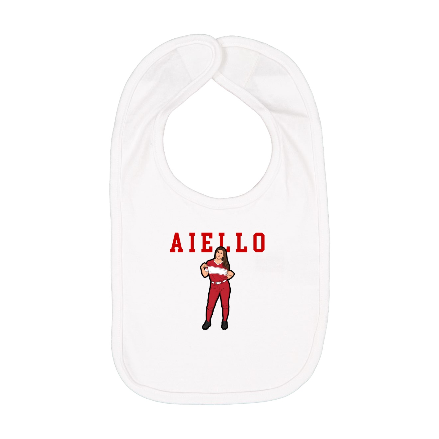 Infant Bib — Shirsey in White