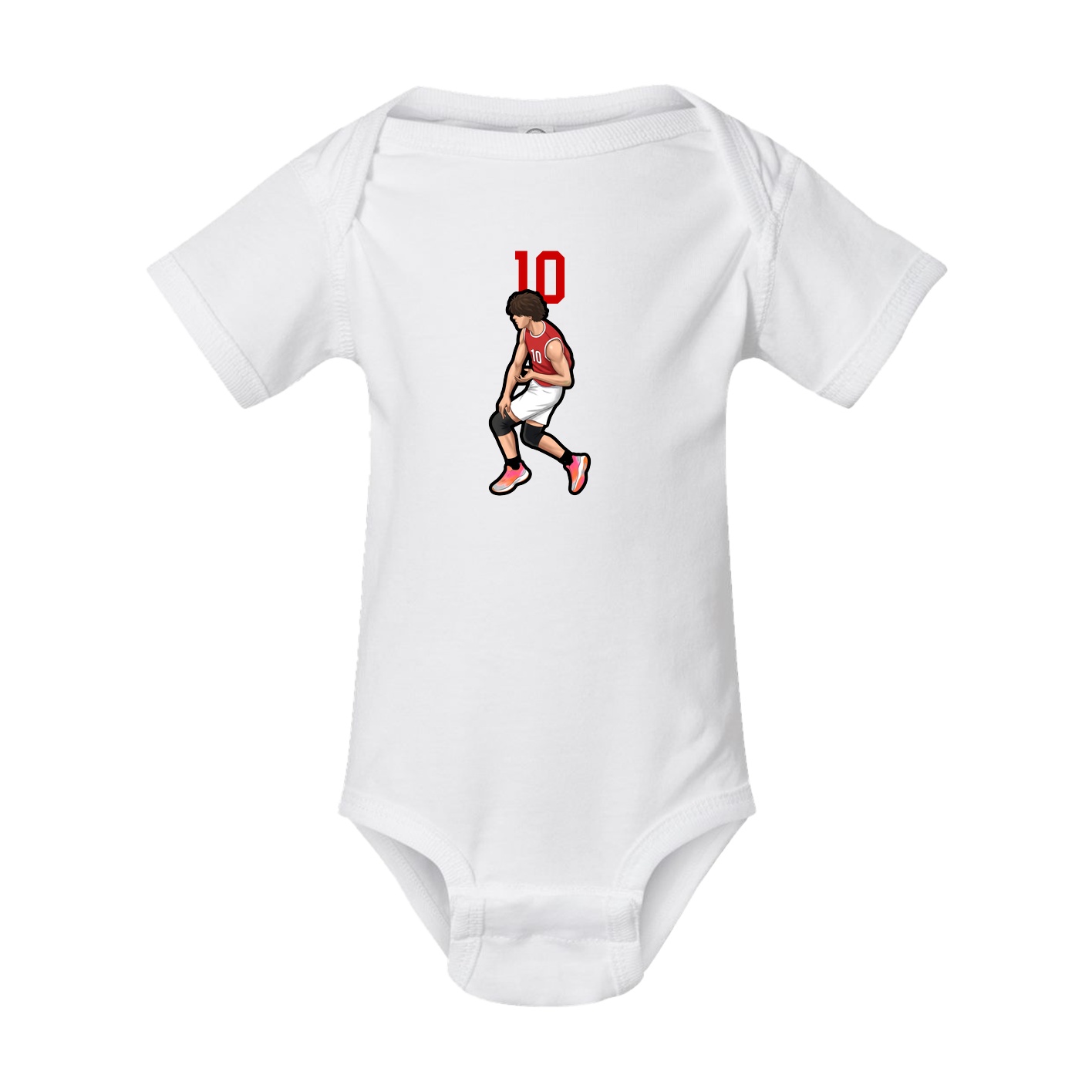 Baby Onesie — Number Top in White