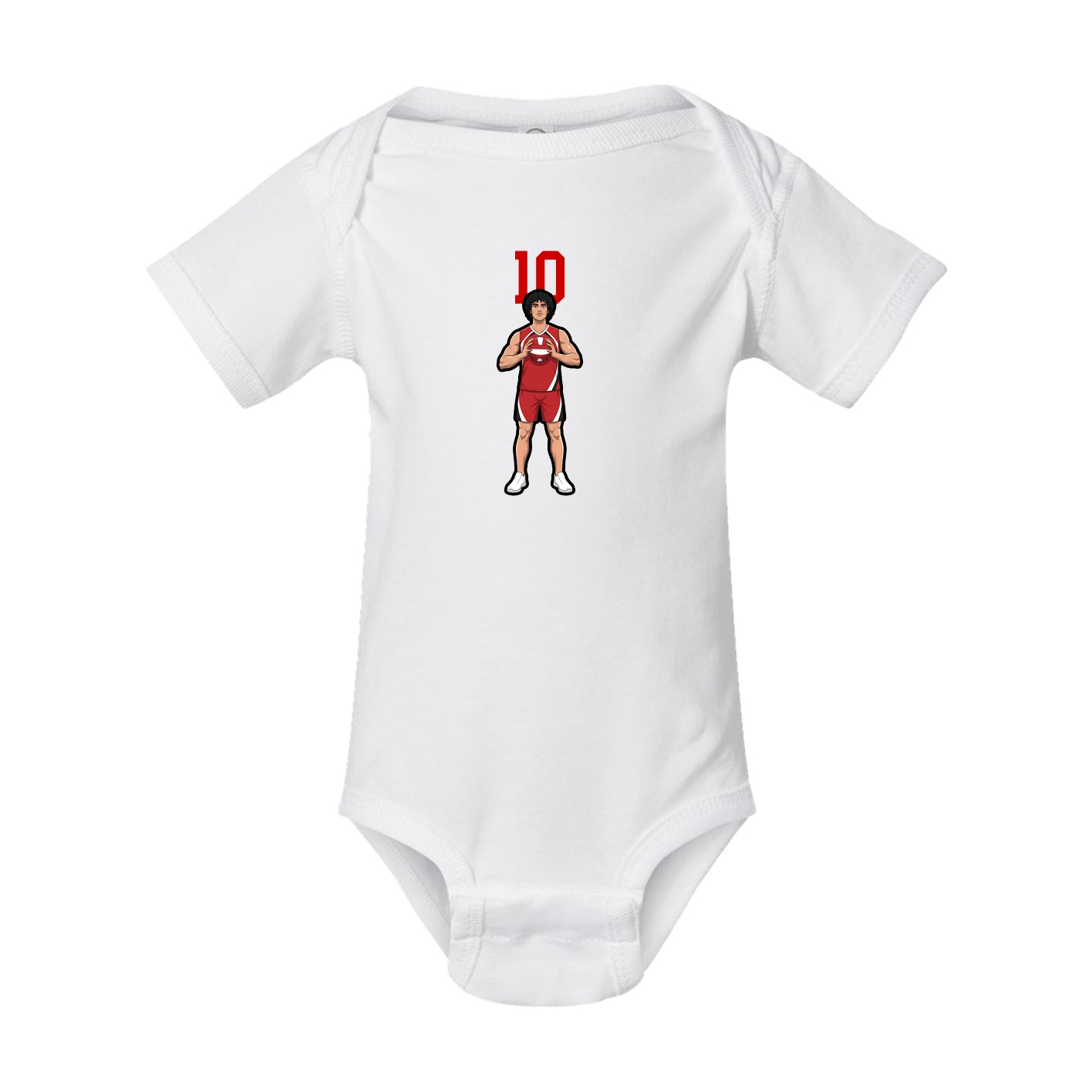 Baby Onesie — Number Top in White