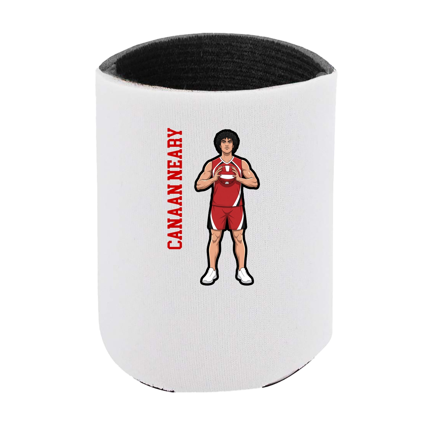 Can Holder — Name Vertical in White