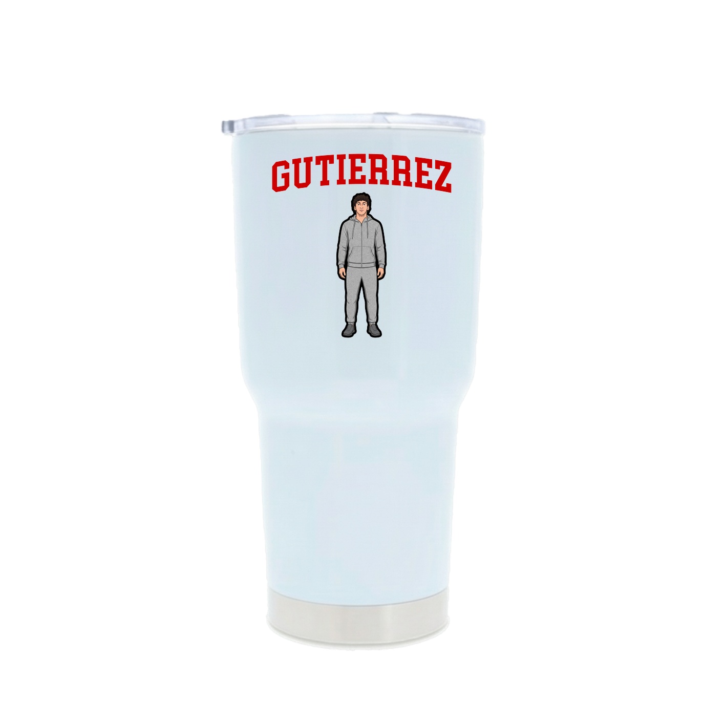 30oz Stainless Steel Tumbler — Shirsey in White