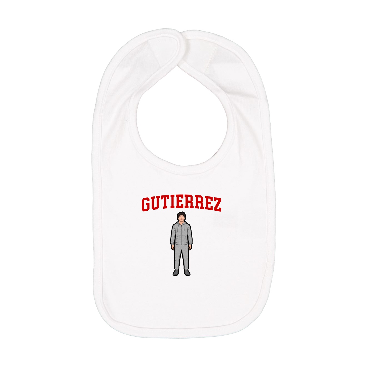 Infant Bib — Shirsey in White